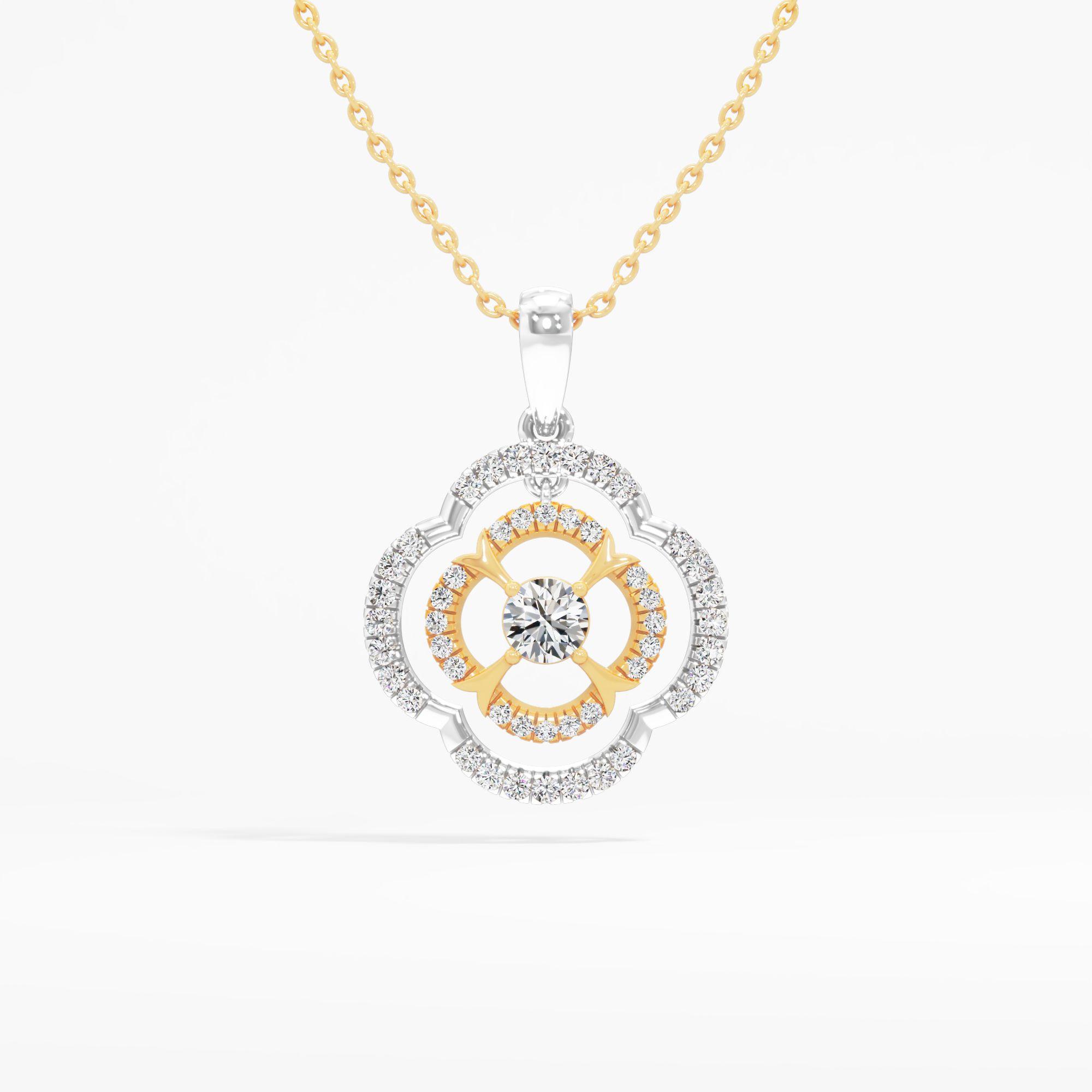 Daisy Blossom Solitaire Pendant