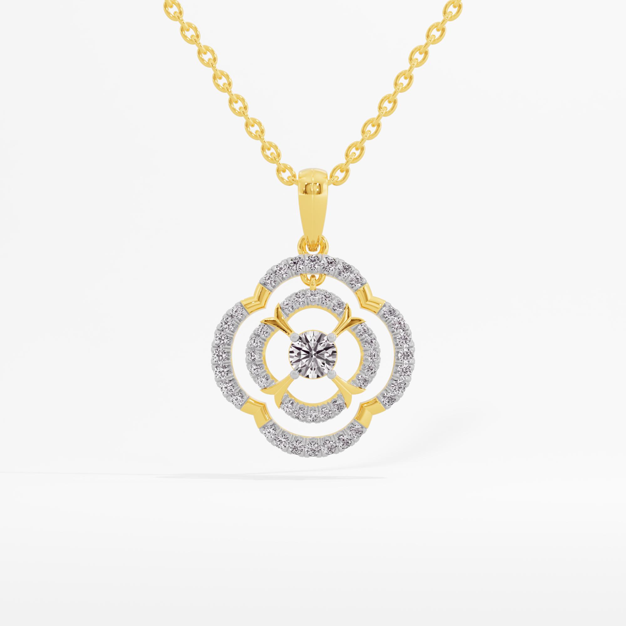 Daisy Blossom Solitaire Pendant
