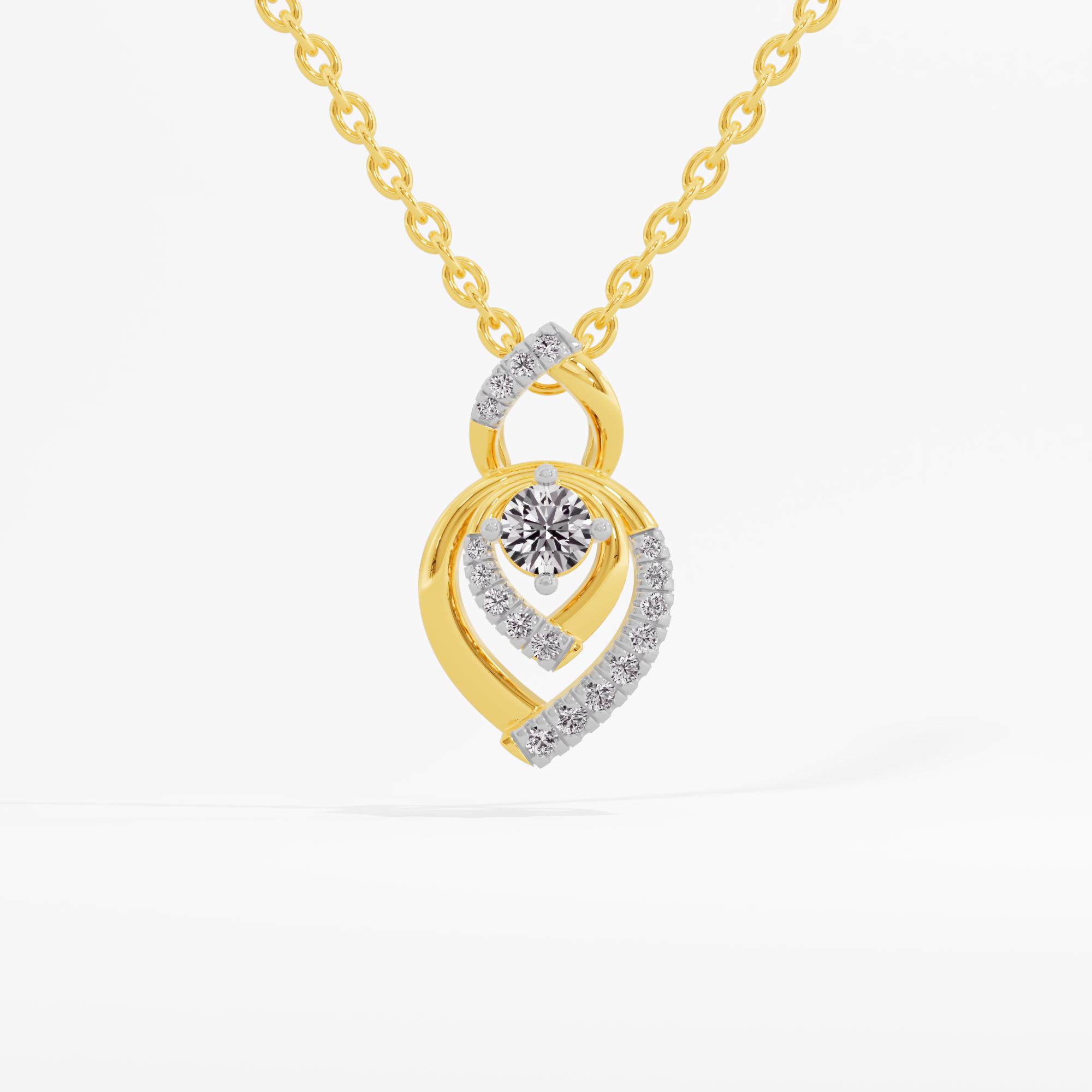 Ethereal Glow Solitaire Pendant