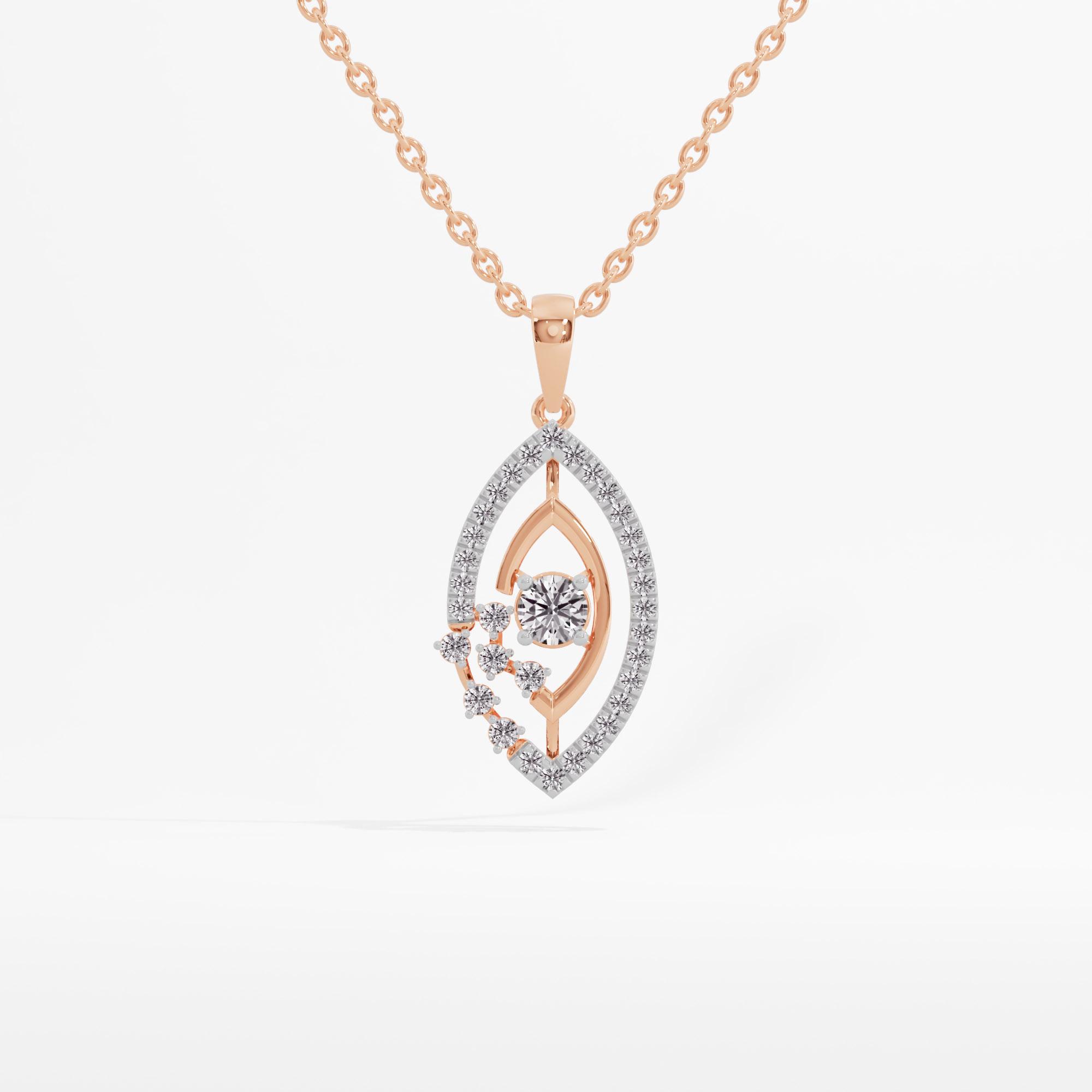 Splendid Scatter Solitaire Pendant