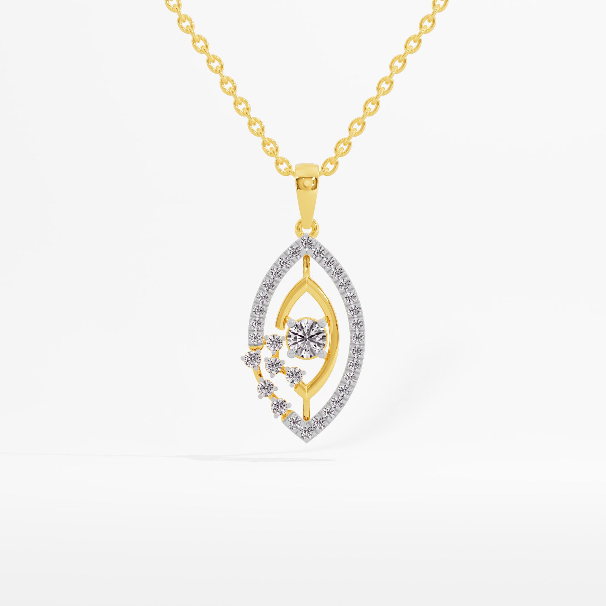 Splendid Scatter Solitaire Pendant