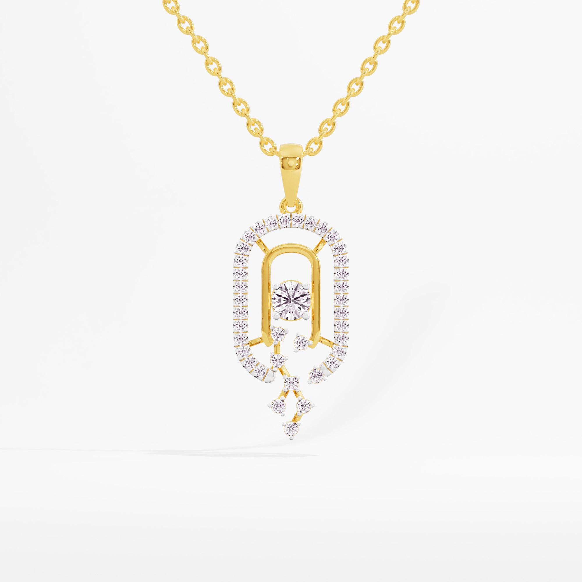 Astral Scatter Solitaire Pendant