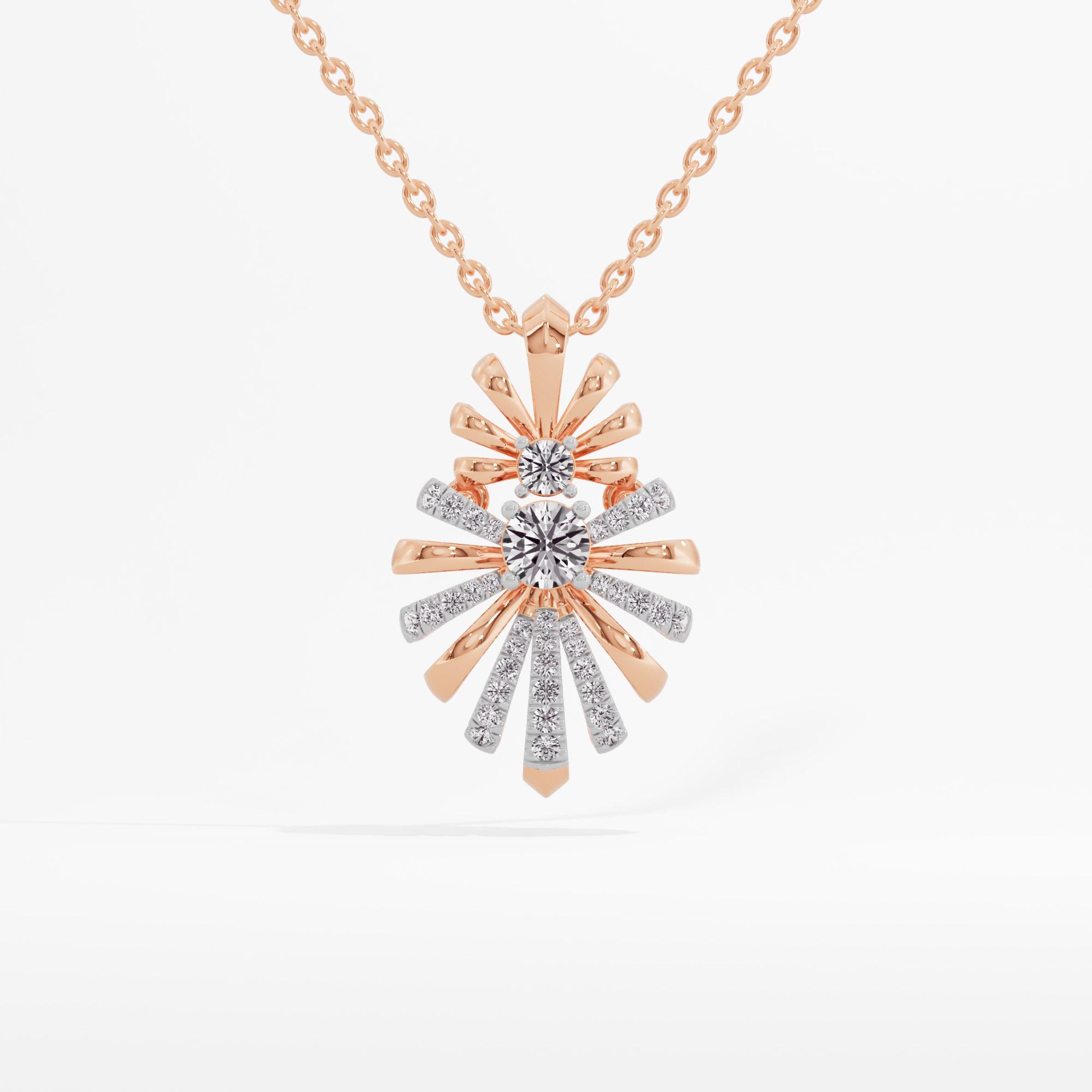 Gleaming Streak Solitaire Pendant