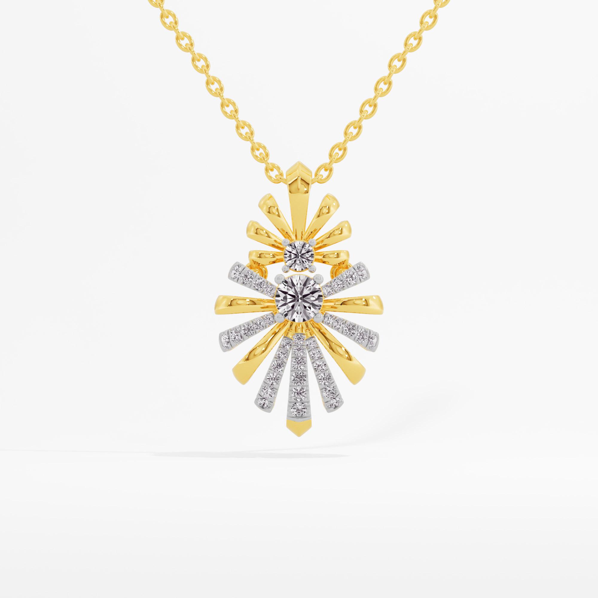 Gleaming Streak Solitaire Pendant