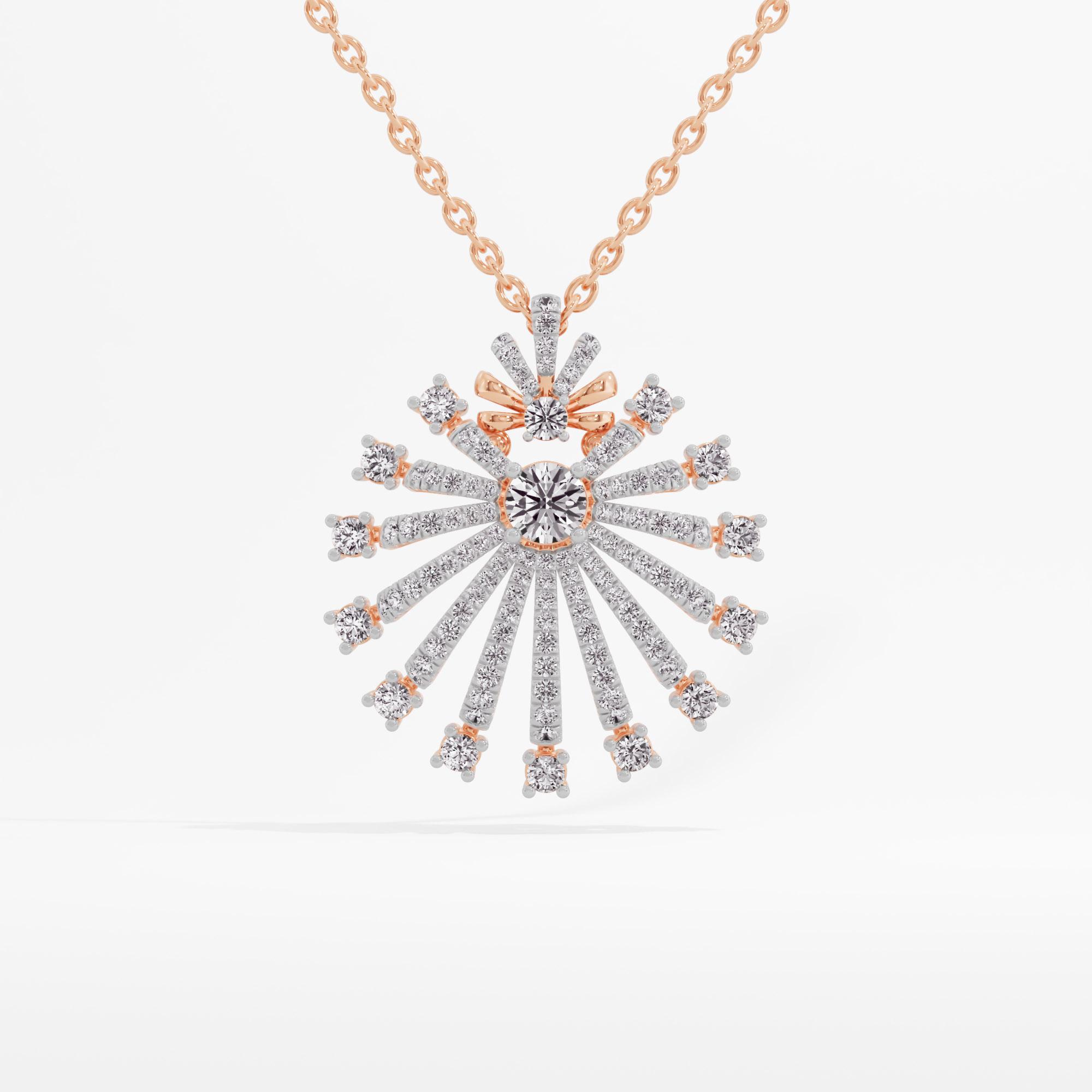 Glimmering Drift Solitaire Pendant