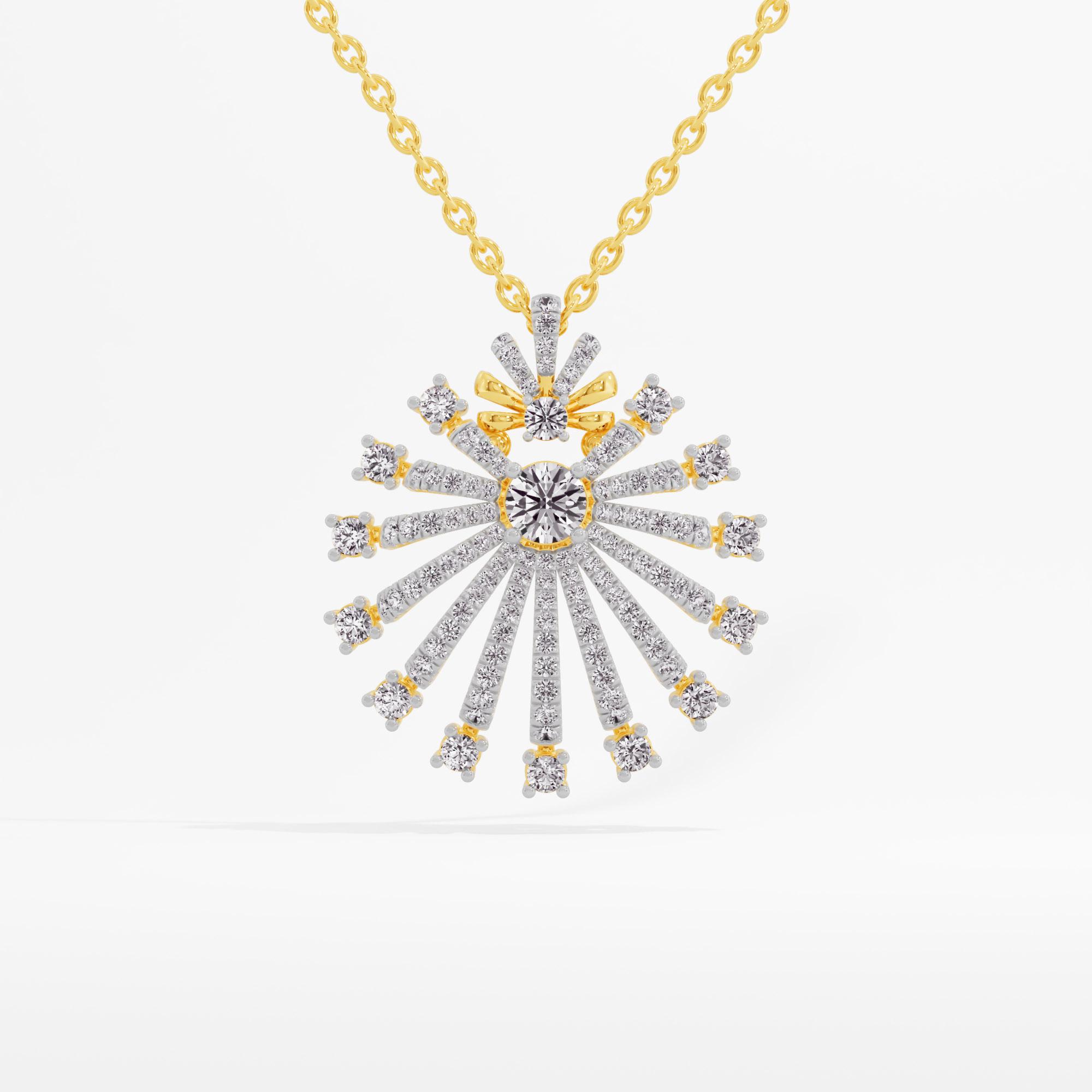 Glimmering Drift Solitaire Pendant
