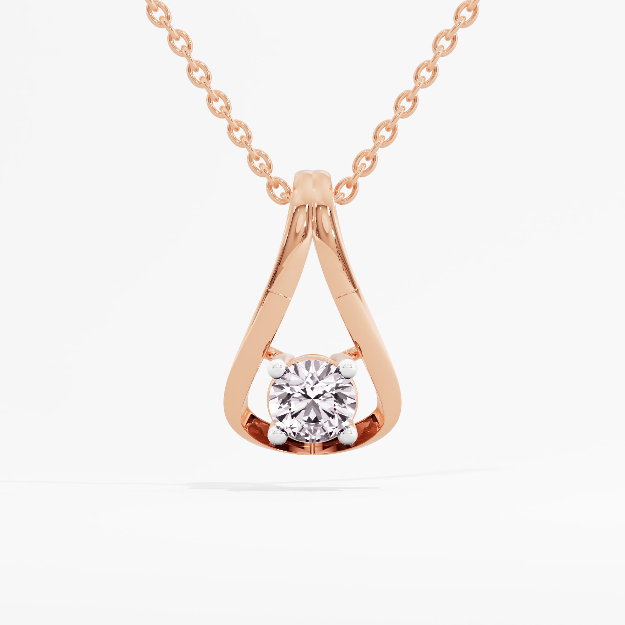 Starry Drop Solitaire Pendant