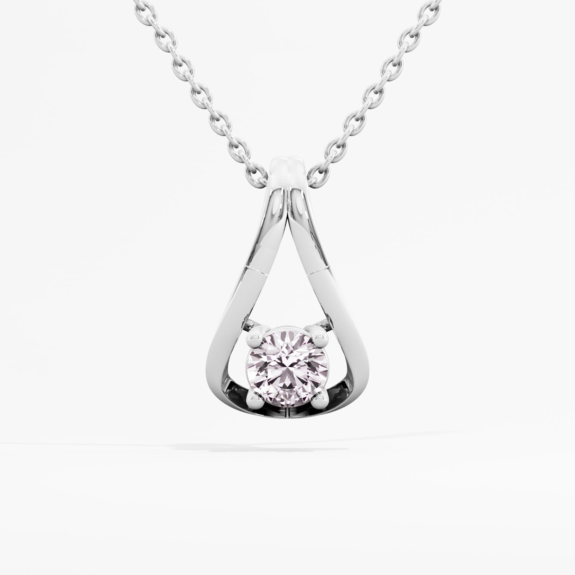 Starry Drop Solitaire Pendant