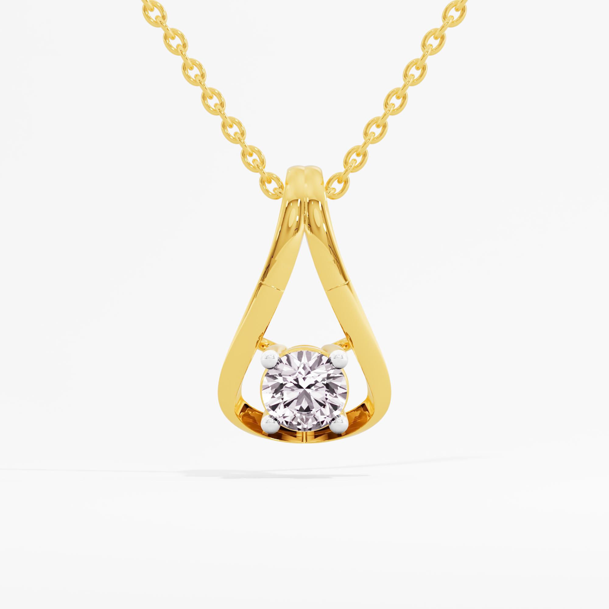 Starry Drop Solitaire Pendant
