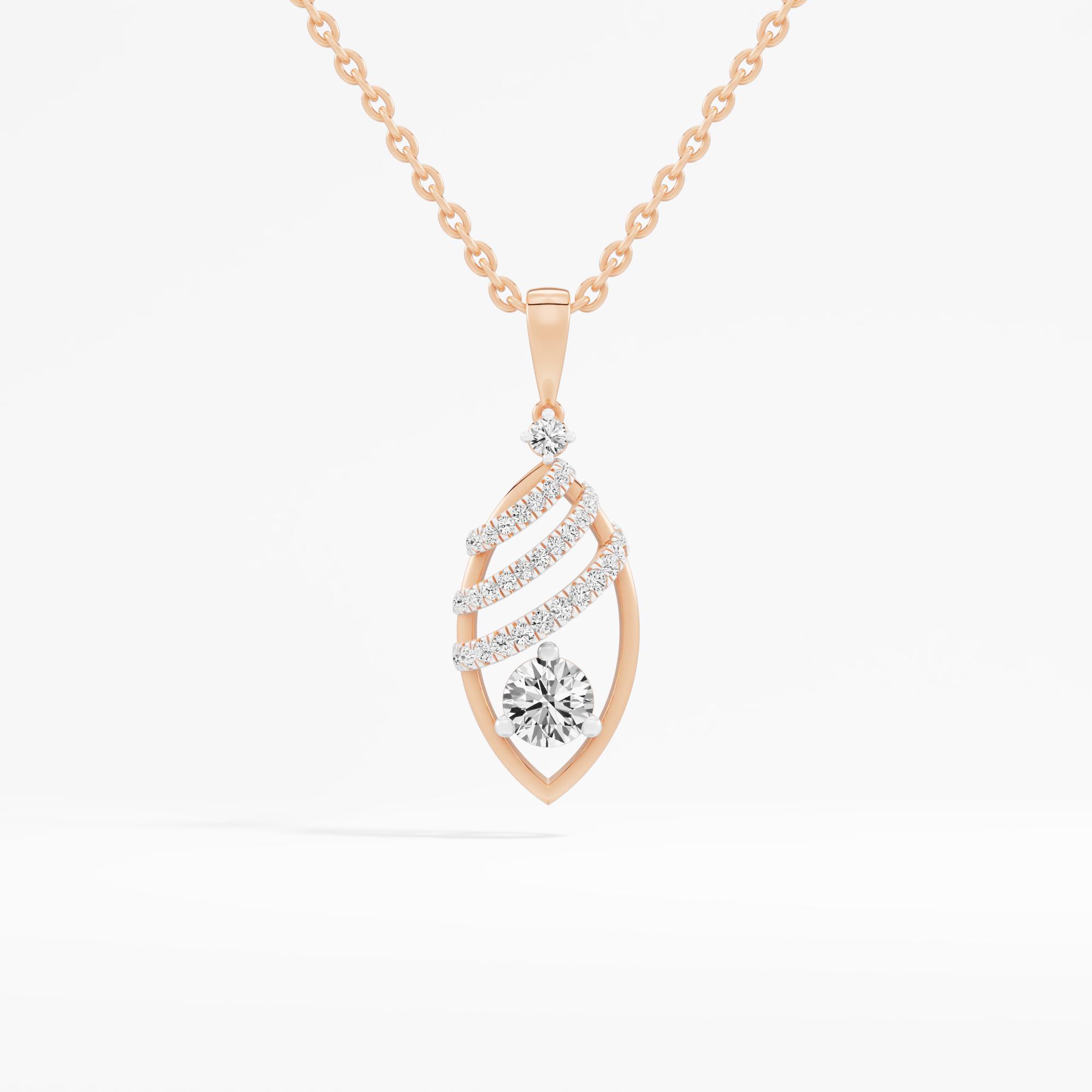 Captivating Drape Solitaire Pendant