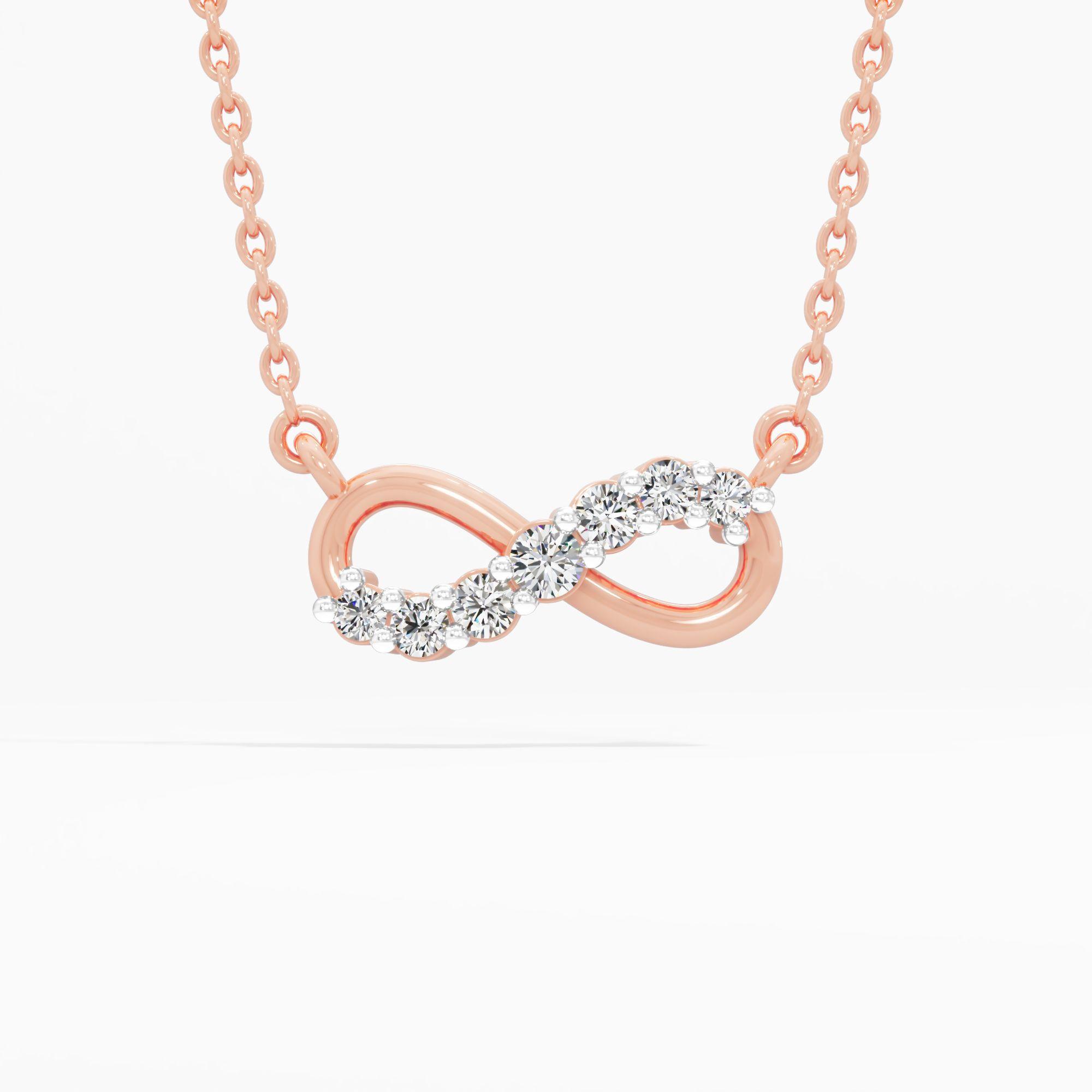 Infinity Sparkle Diamond Pendant