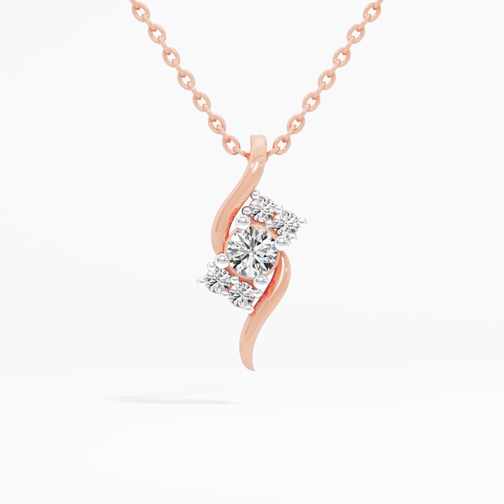 Elegant Diamond Journey Pendant