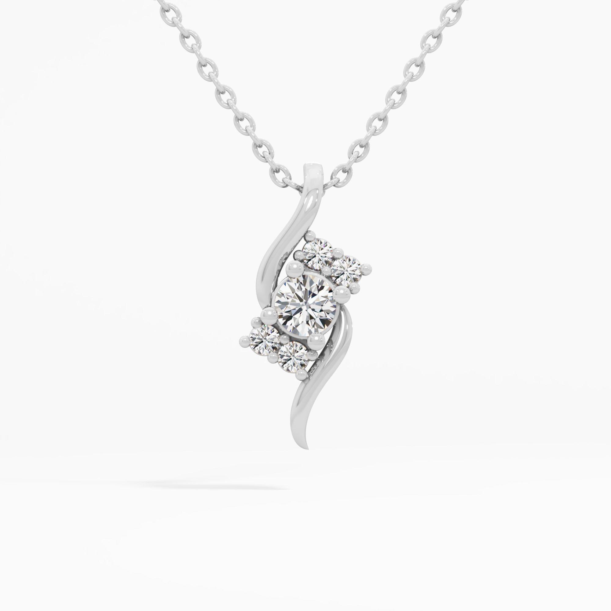 Elegant Diamond Journey Pendant