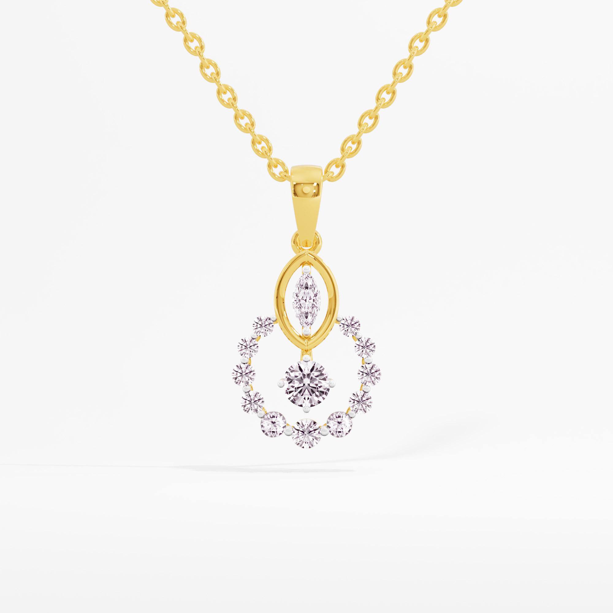 Celeste Orbit Solitaire Pendant