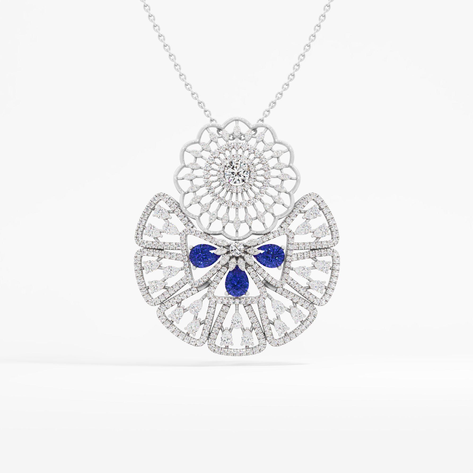Royal Sapphire Solitaire Pendant