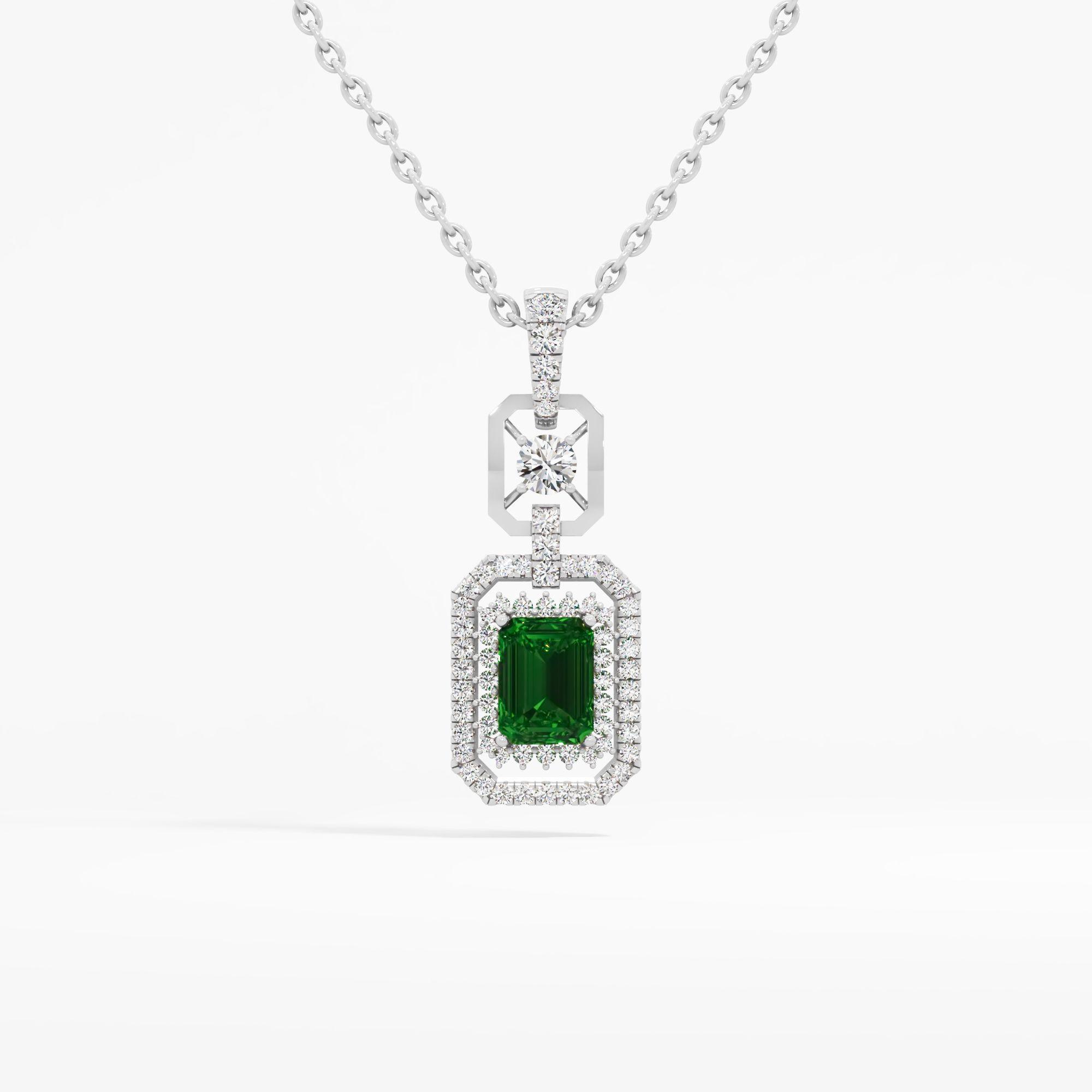 Aristo Edge Emerald Pendant