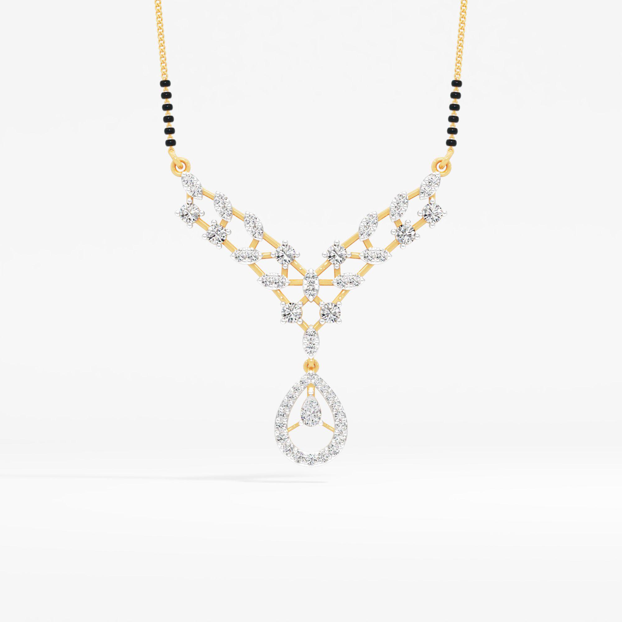 V-Lattice Drop Mangalsutra