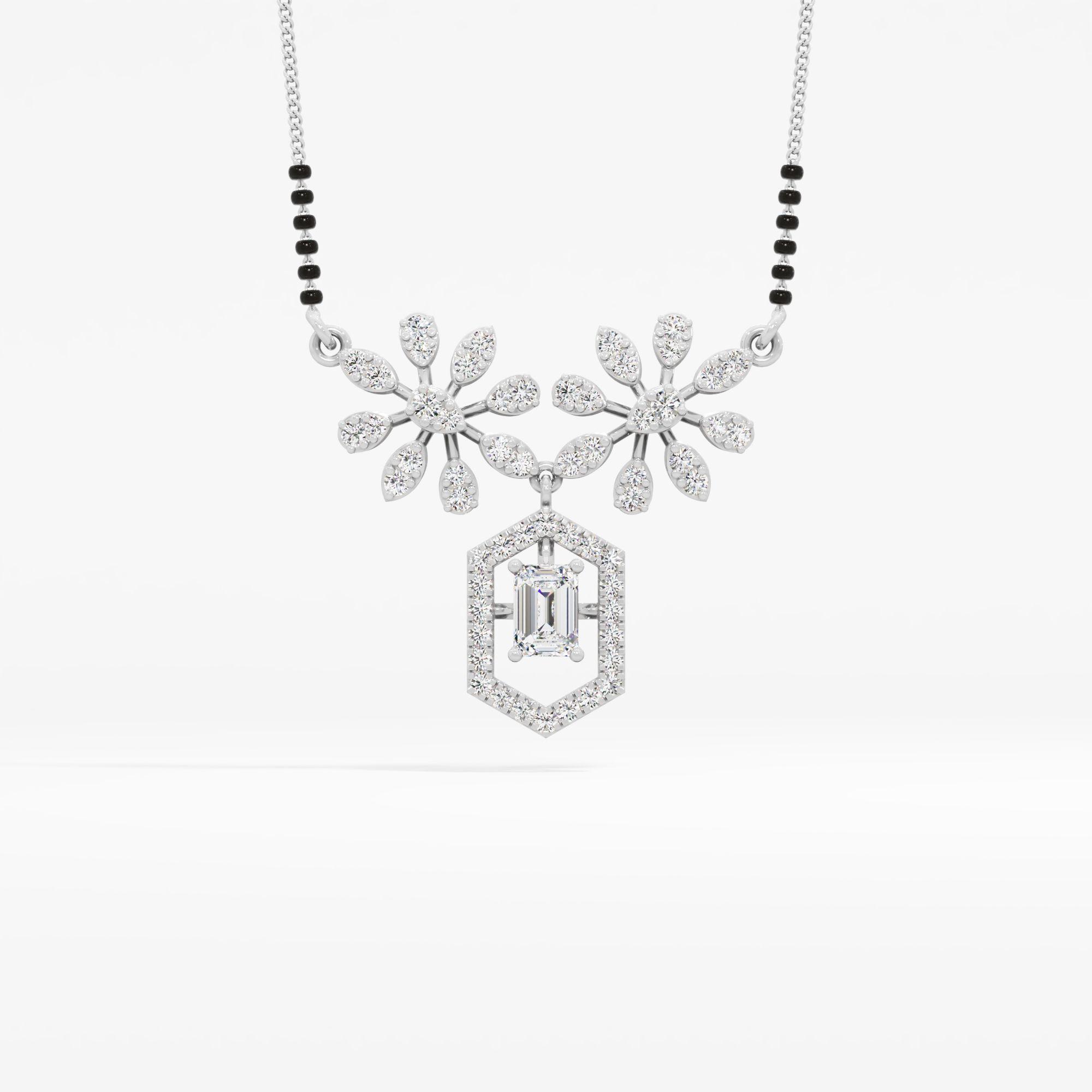 Floral Hexa Drop Mangalsutra