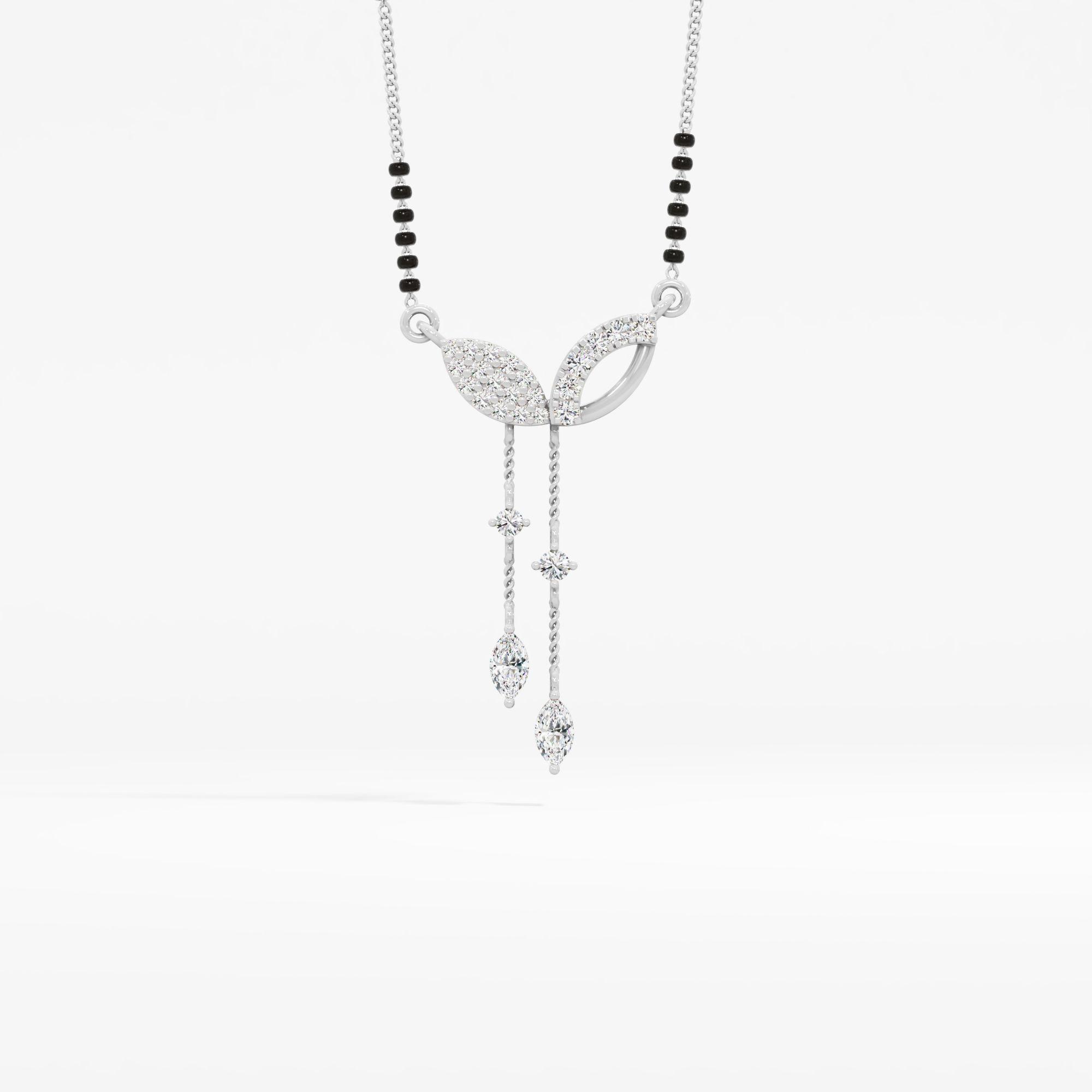 Twin Leaf Draped Mangalsutra