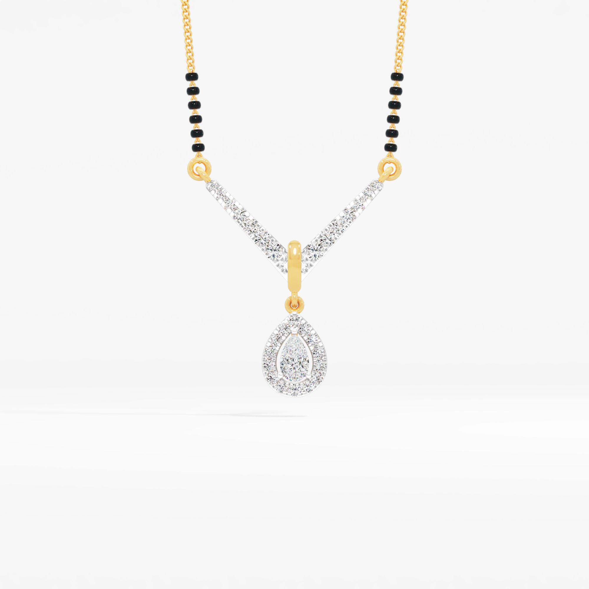 V-Bar Pear Drop Mangalsutra
