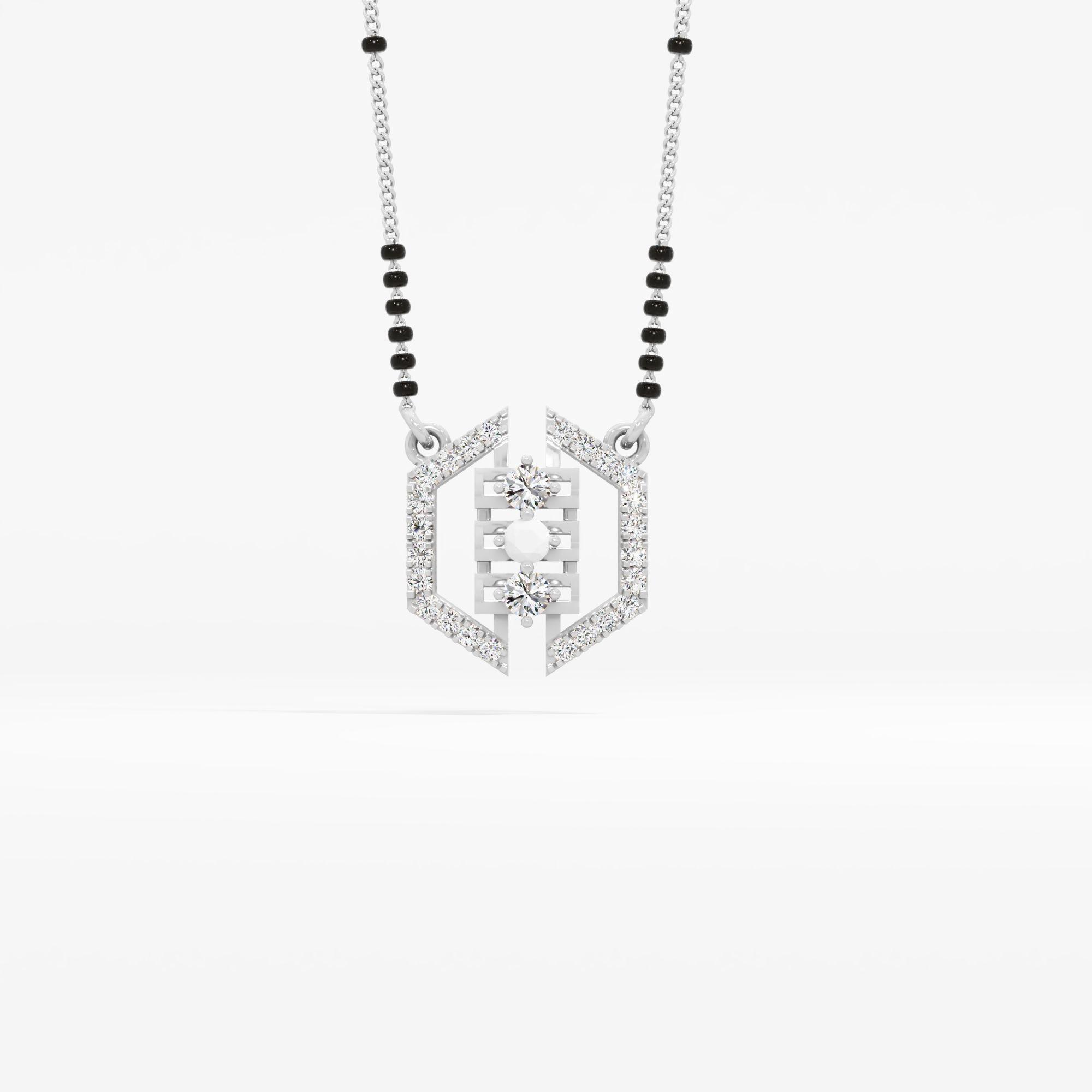 Split Hex Mangalsutra Pendant