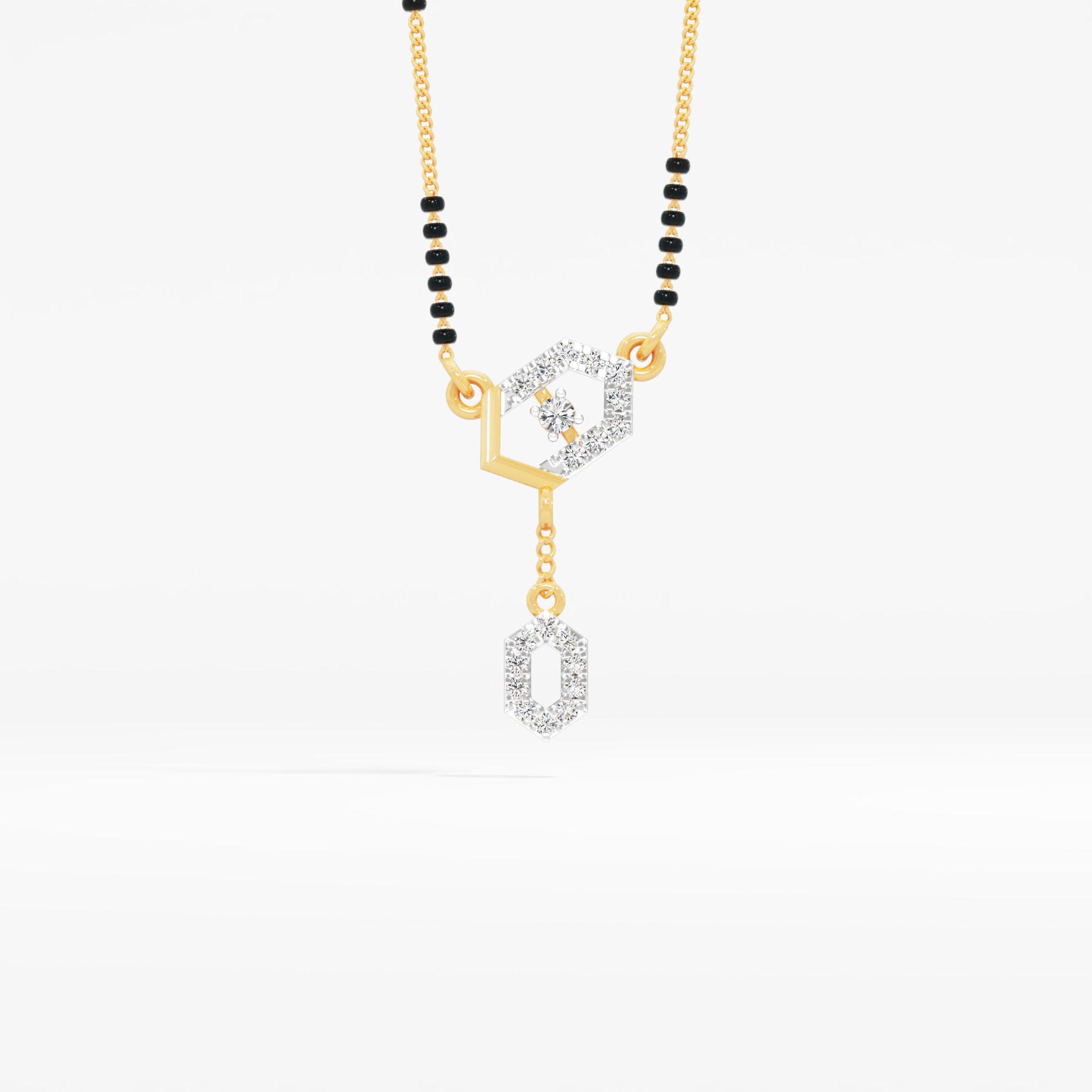 Twin Hex Charm Pendant