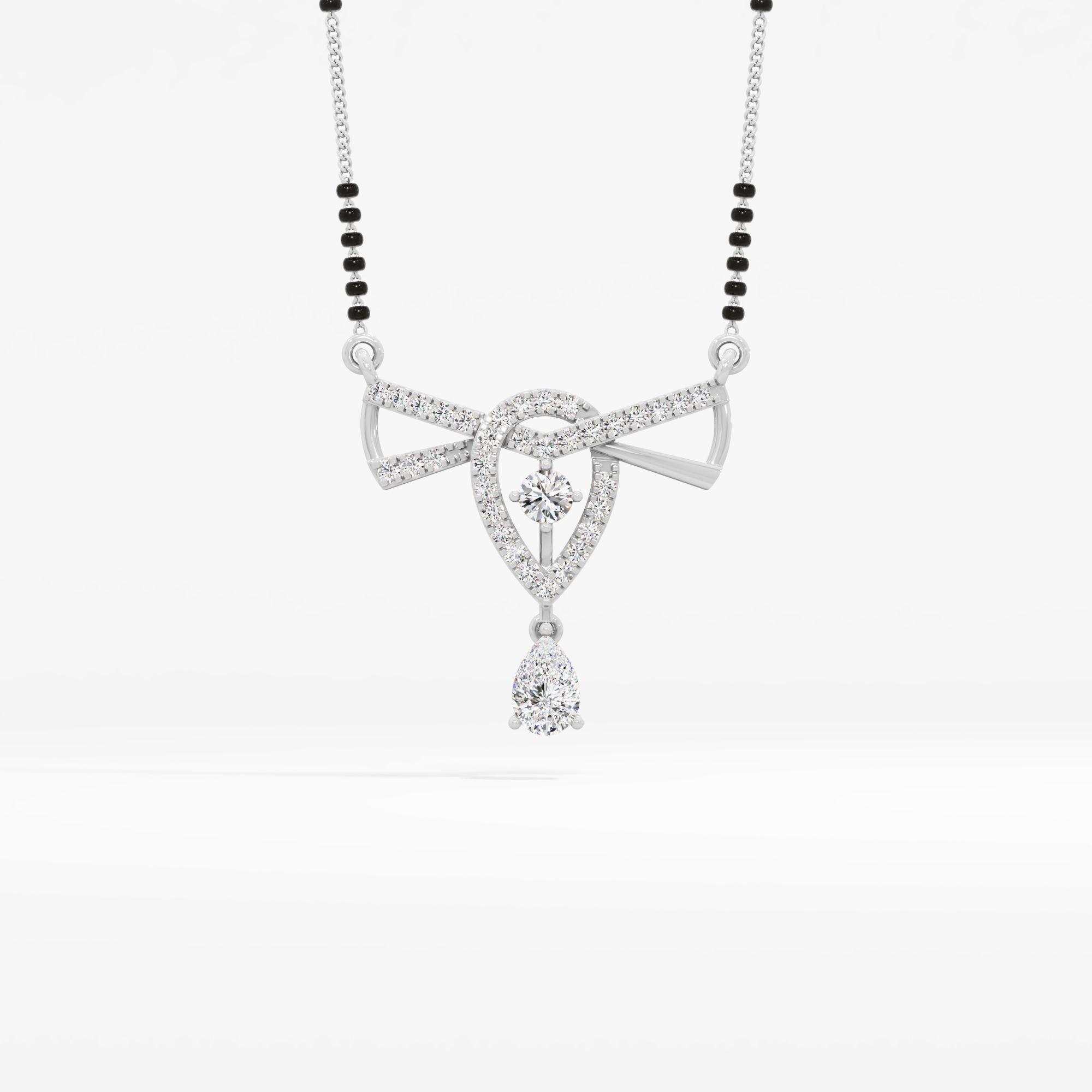 Ribbon Pear Drop Mangalsutra