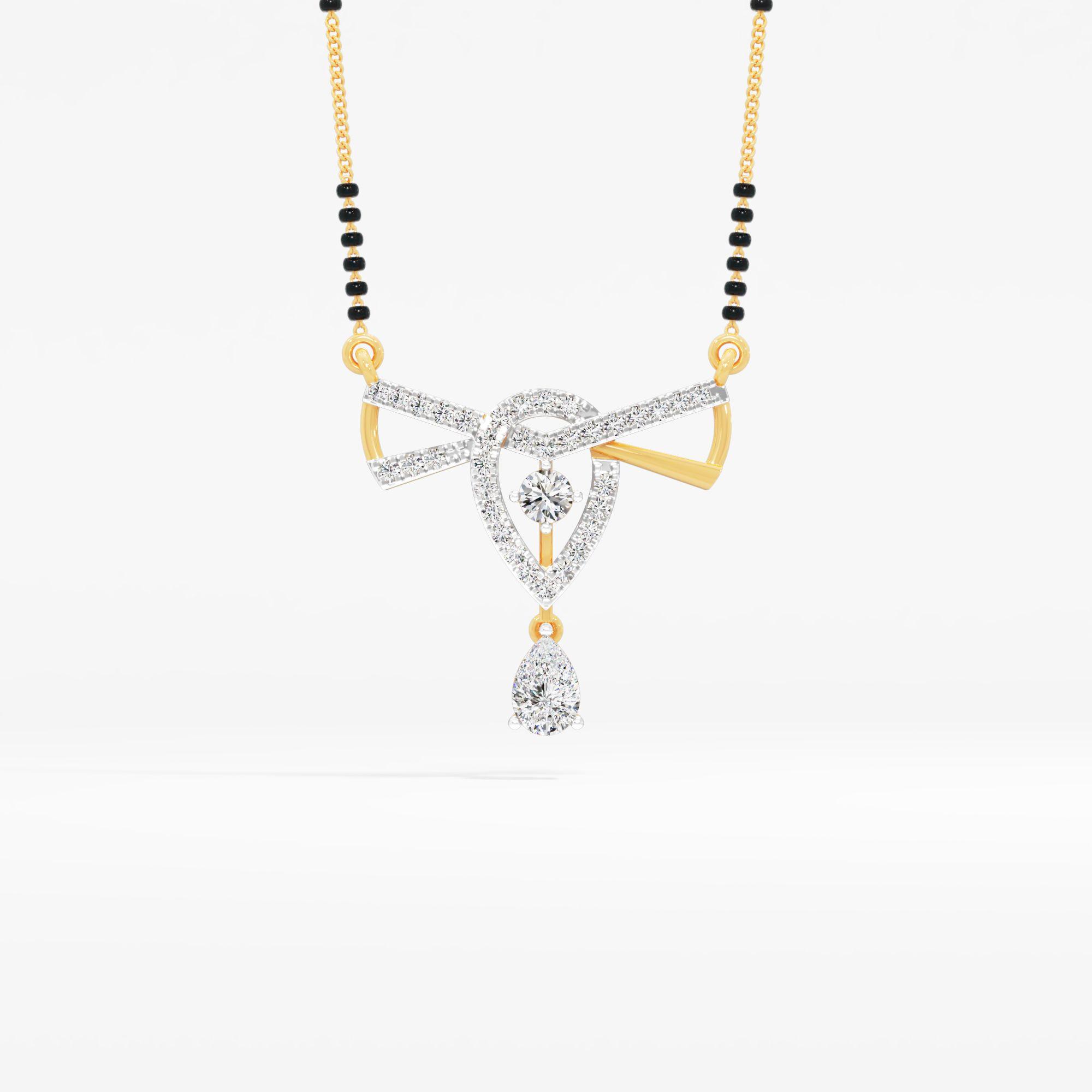 Ribbon Pear Drop Mangalsutra