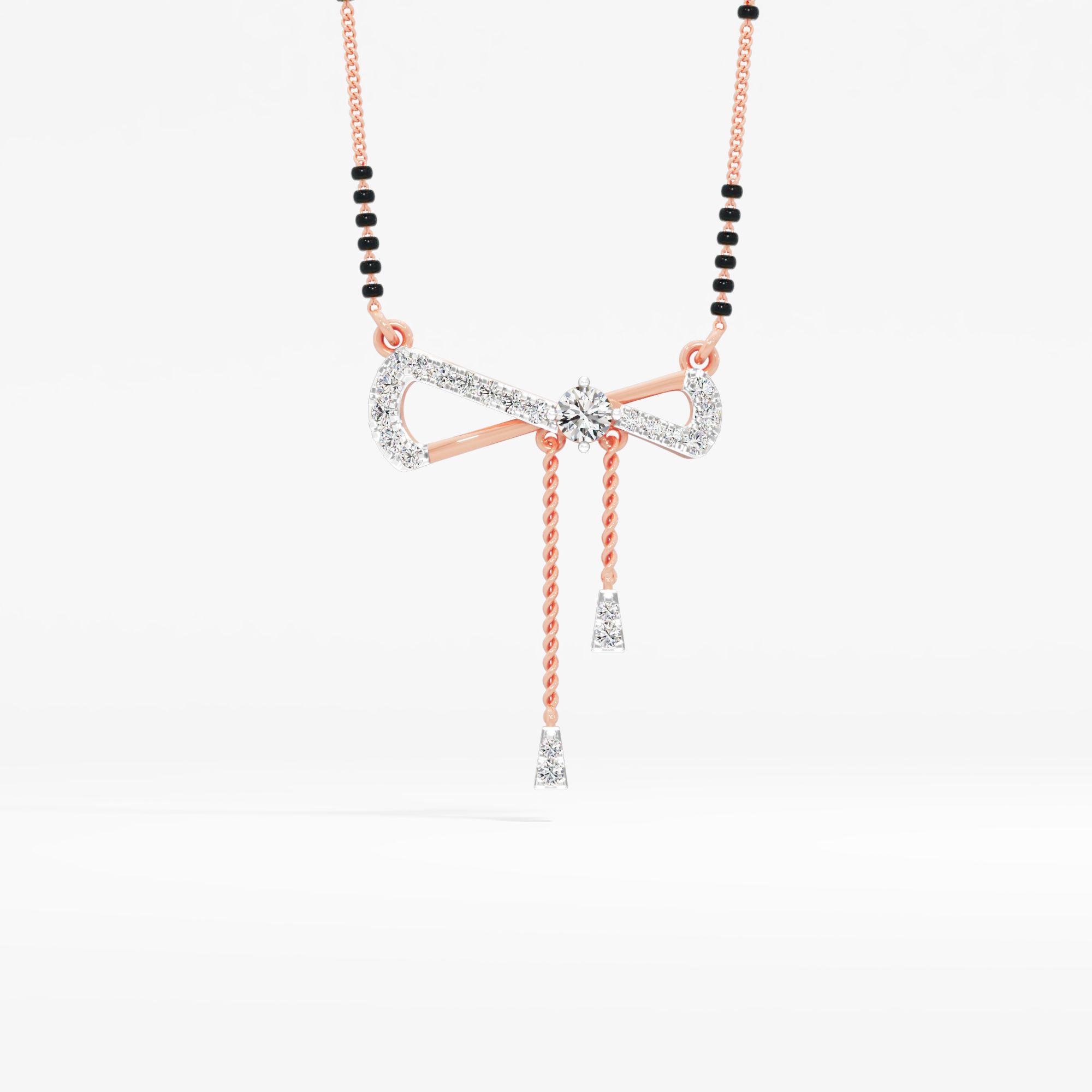 Radiant Twirl Diamond Pendant