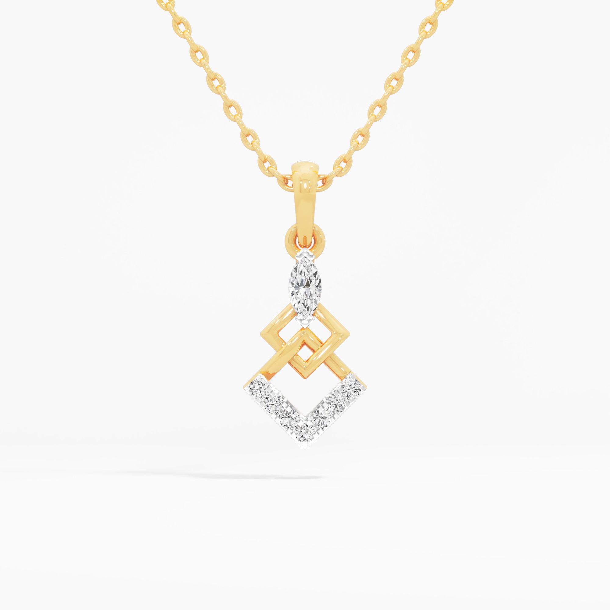 Intertwined Radiance Diamond Pendant