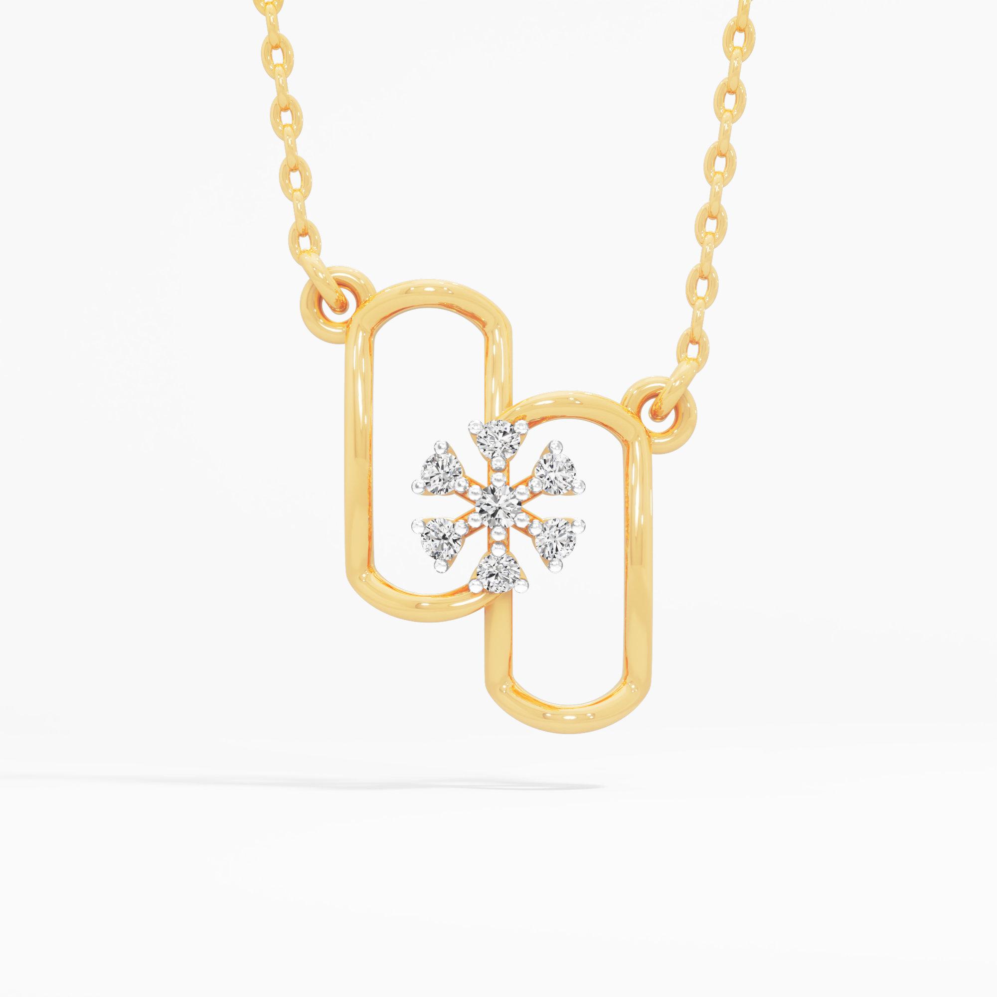 Bloom Weave Diamond Pendant