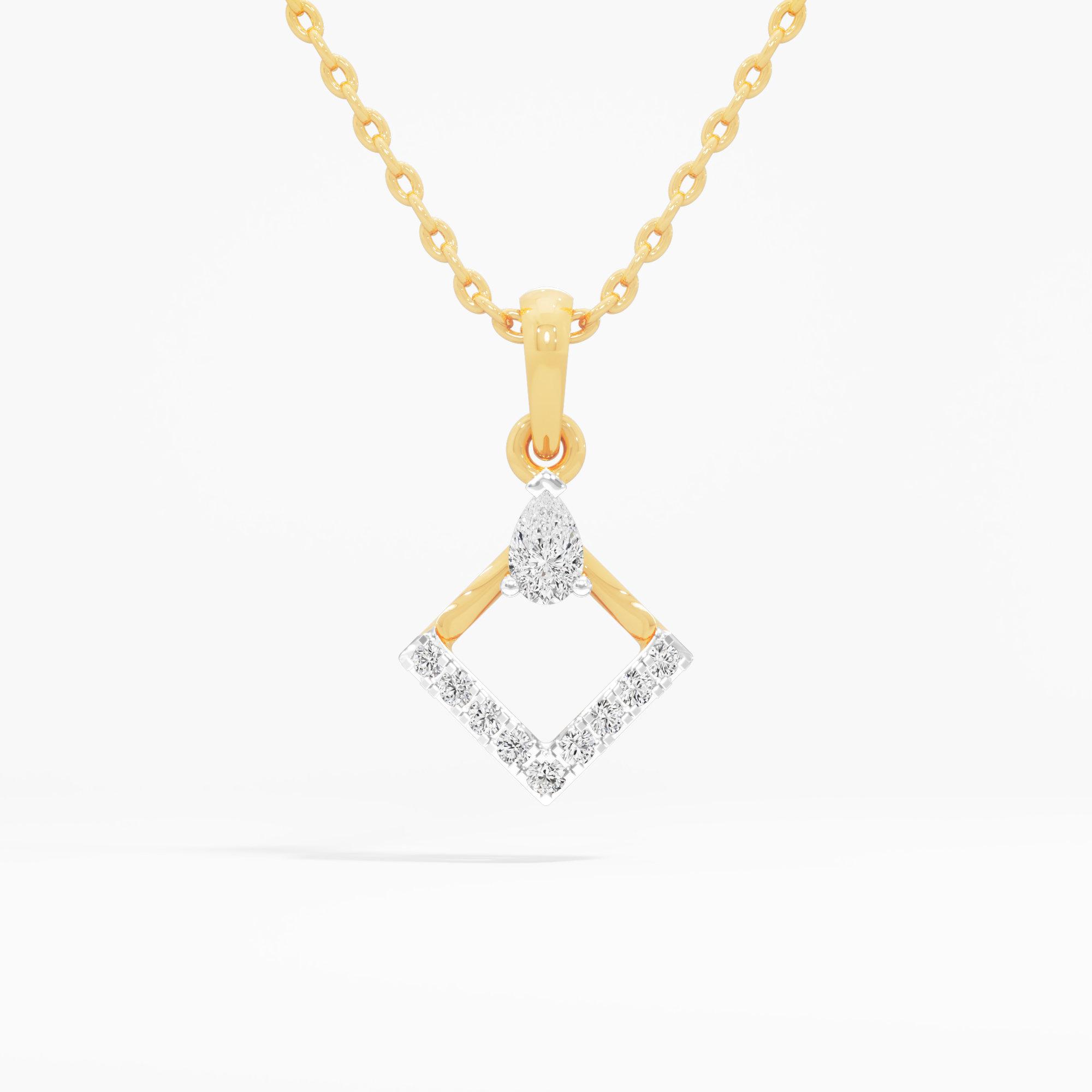 Everlasting Angle Diamond Pendant