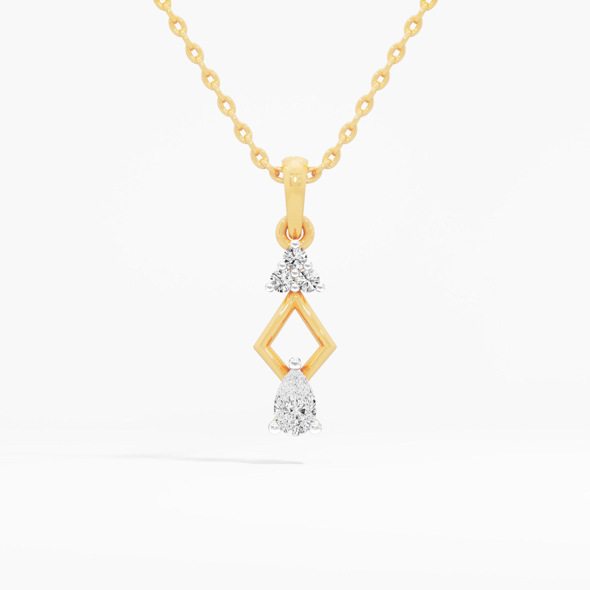 Trio Apex Diamond Pendant
