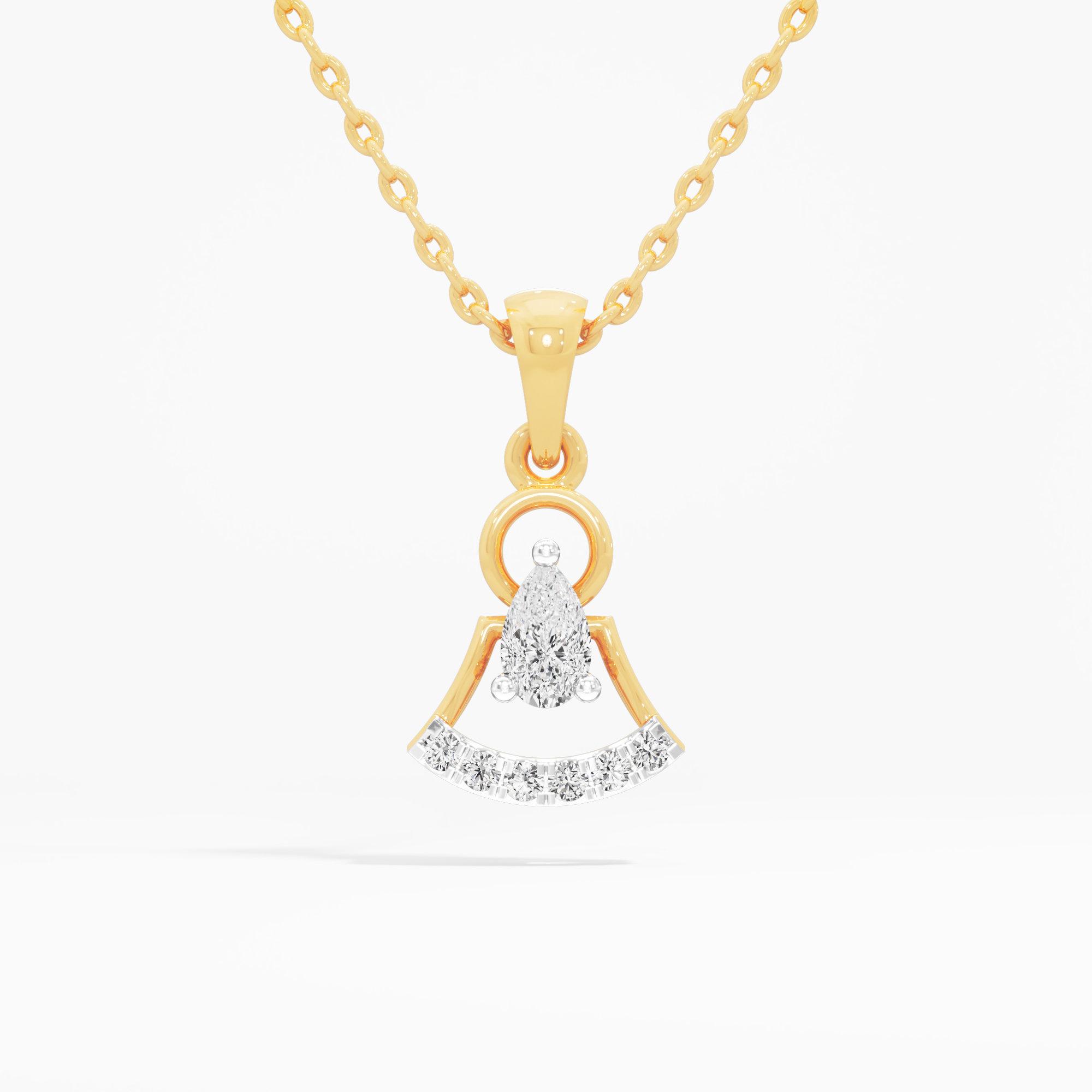 Bell Blossom Diamond Pendant