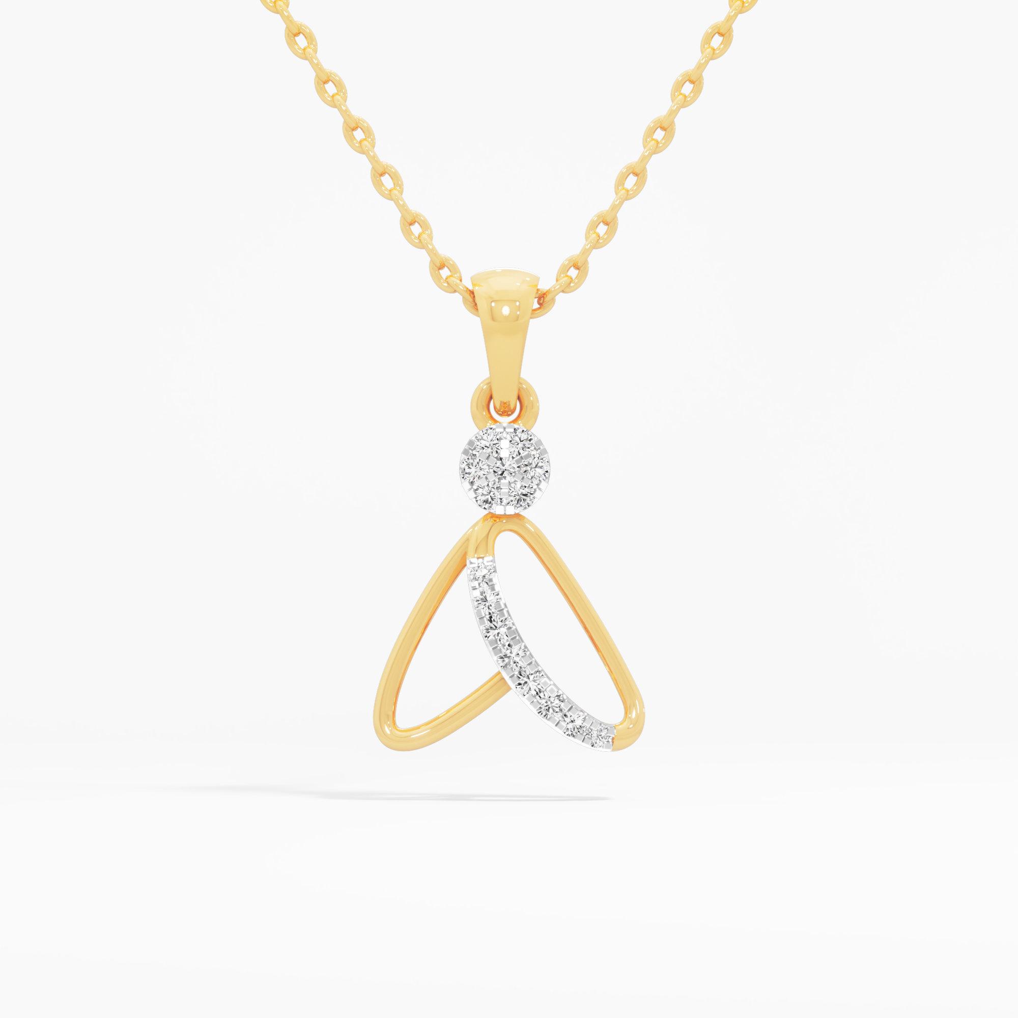 Soleil Arc Diamond Pendant