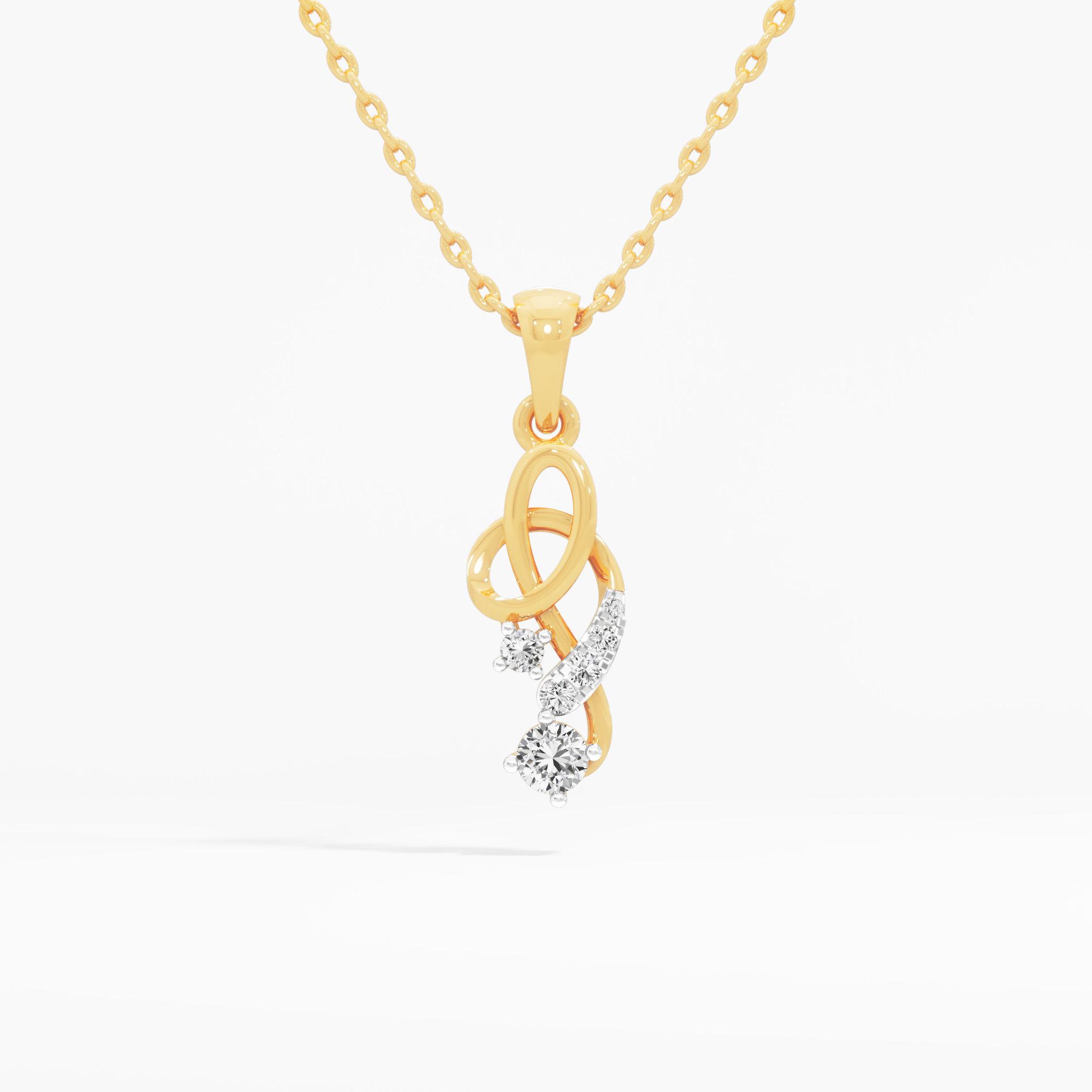 Knot & Flow Diamond Pendant