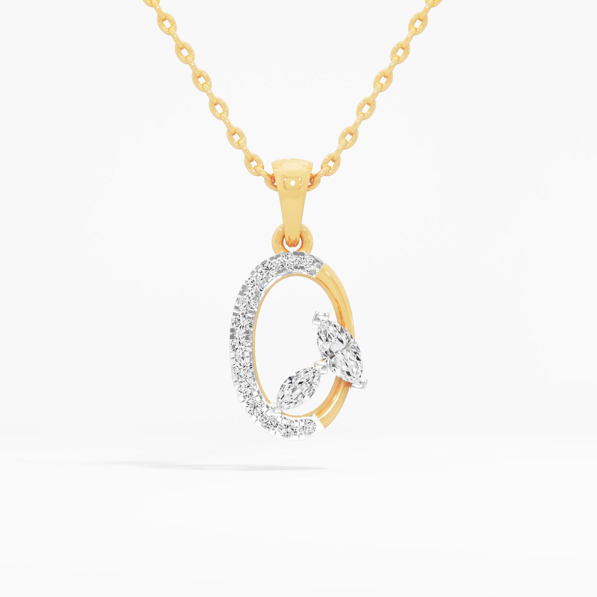 Duet Marquise Diamond Pendant