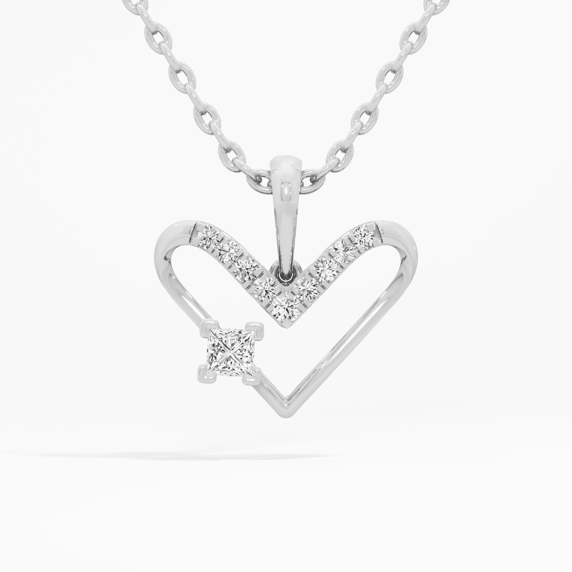 Sparkling Embrace Charms Pendants | Pendant Only in 9KT White Gold (Diamond Quality: FG-VVS VS)
