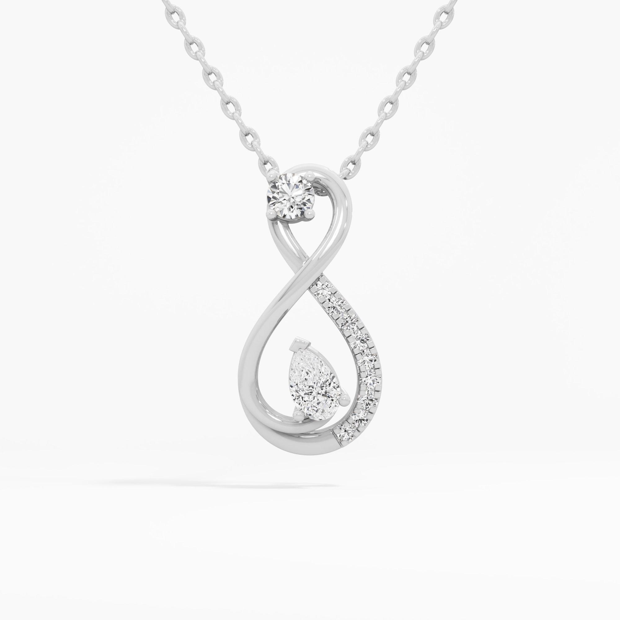 Eternal Radiance Diamond Pendant in 9KT White Gold (Diamond Quality: FG-VVS VS)