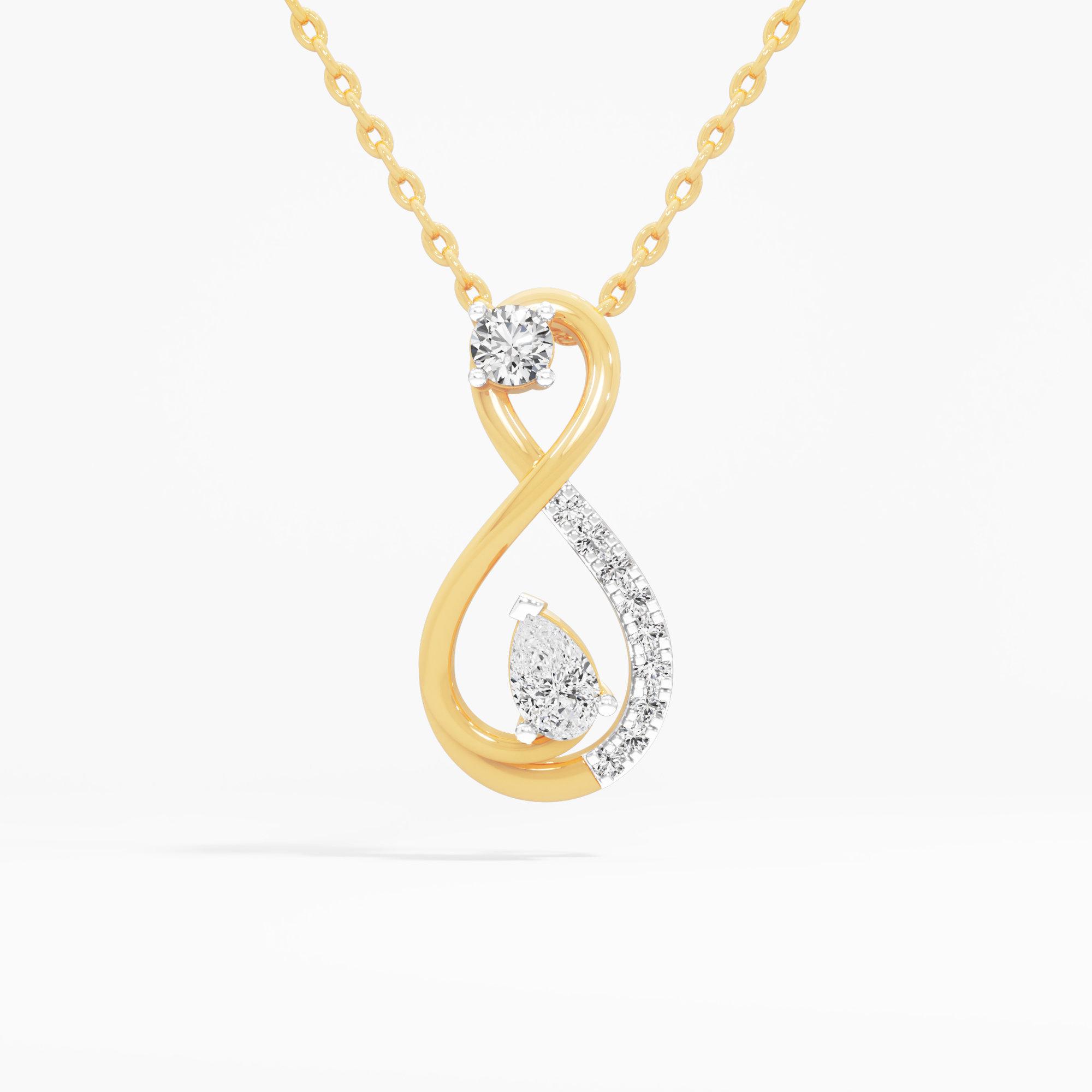 Eternal Radiance Diamond Pendant in 9KT Yellow Gold (Diamond Quality: FG-VVS VS)