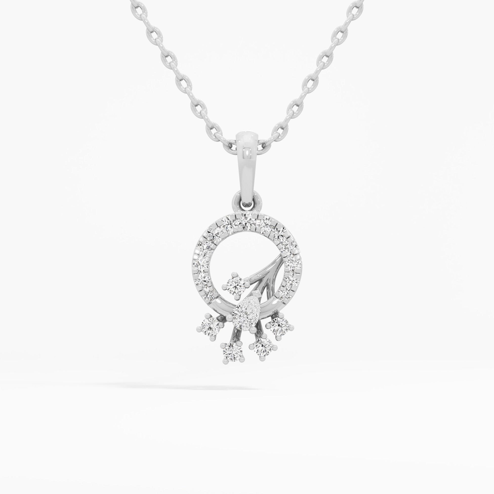 Starlight Wreath Halos Pendants | Individual Pendant in 9KT White Gold (Diamond Quality: FG-VVS VS)