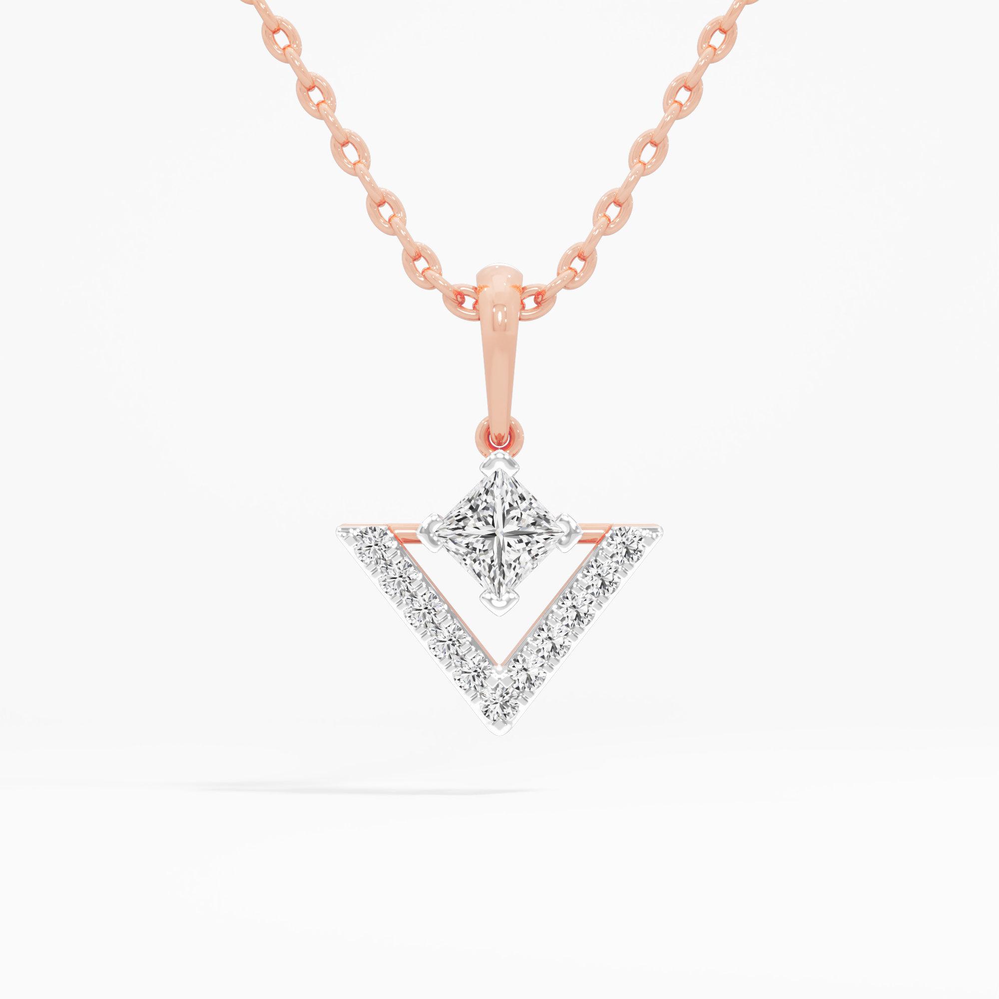 Vanguard Sparkle Charms Pendants | Chain Available Separately in 9KT Rose Gold (Diamond Quality: FG-VVS VS)