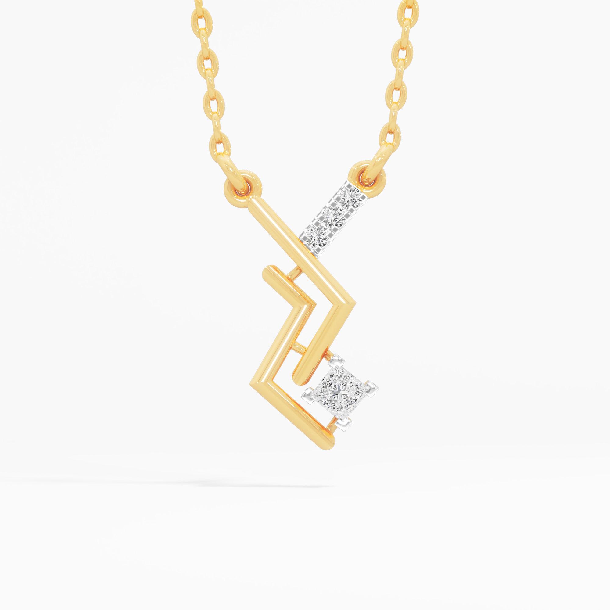Vivid Current Charms Pendants | Pendant Only (Chain Sold Separately) in 9KT Yellow Gold (Diamond Quality: FG-VVS VS)