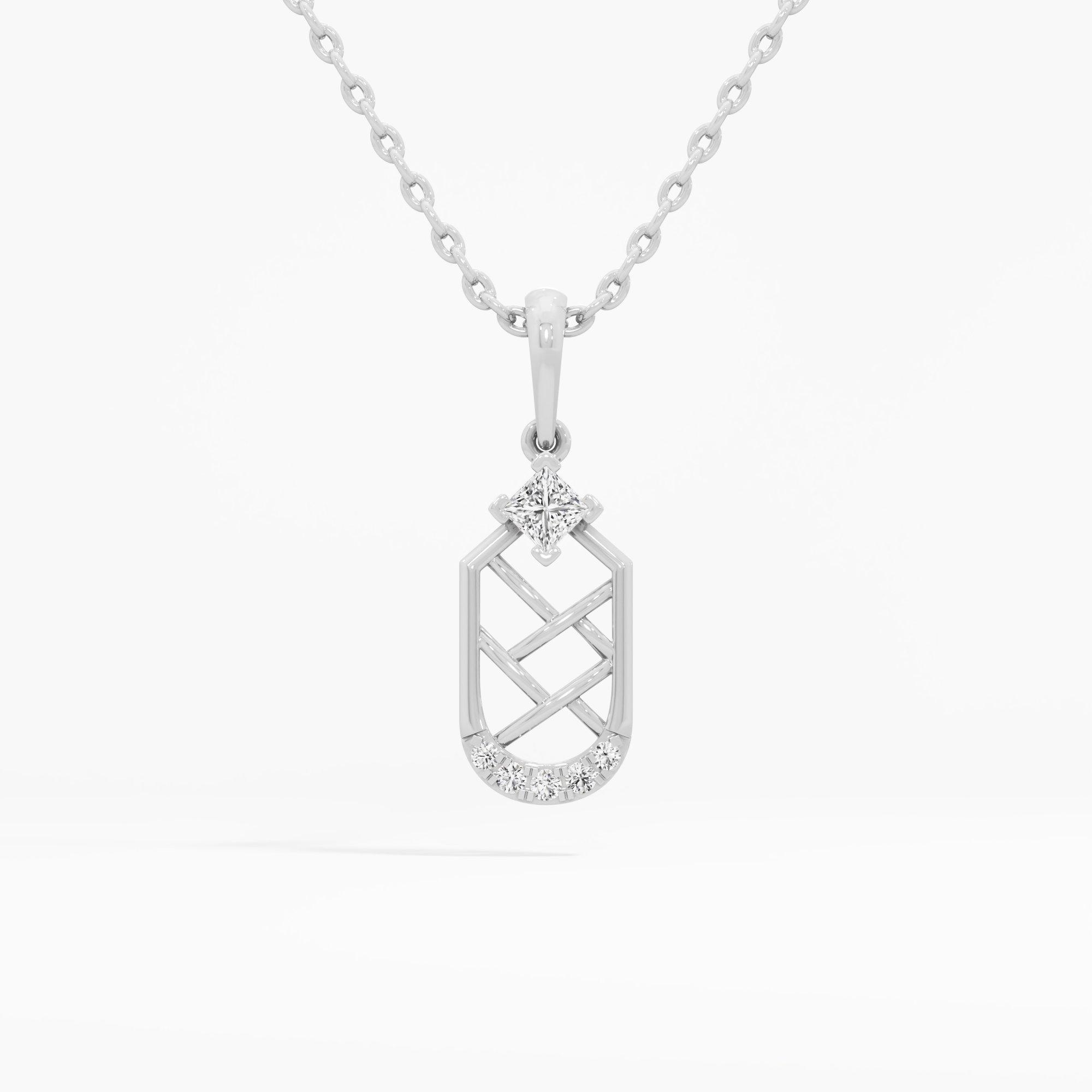 Interlaced Sparkle Charms Pendants | Pendant Only in 9KT White Gold (Diamond Quality: FG-VVS VS)