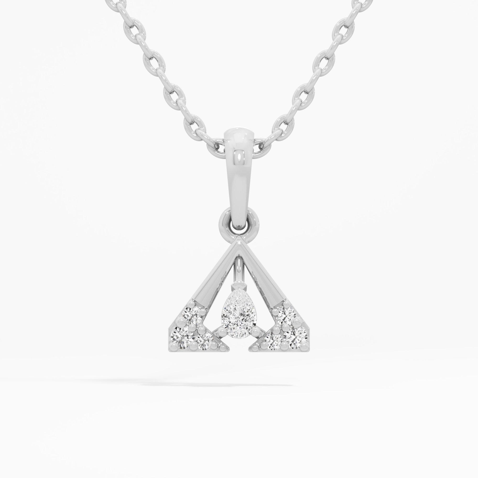 Summit Shimmer Pendants Pendants | Individual Pendant in 9KT White Gold (Diamond Quality: FG-VVS VS)