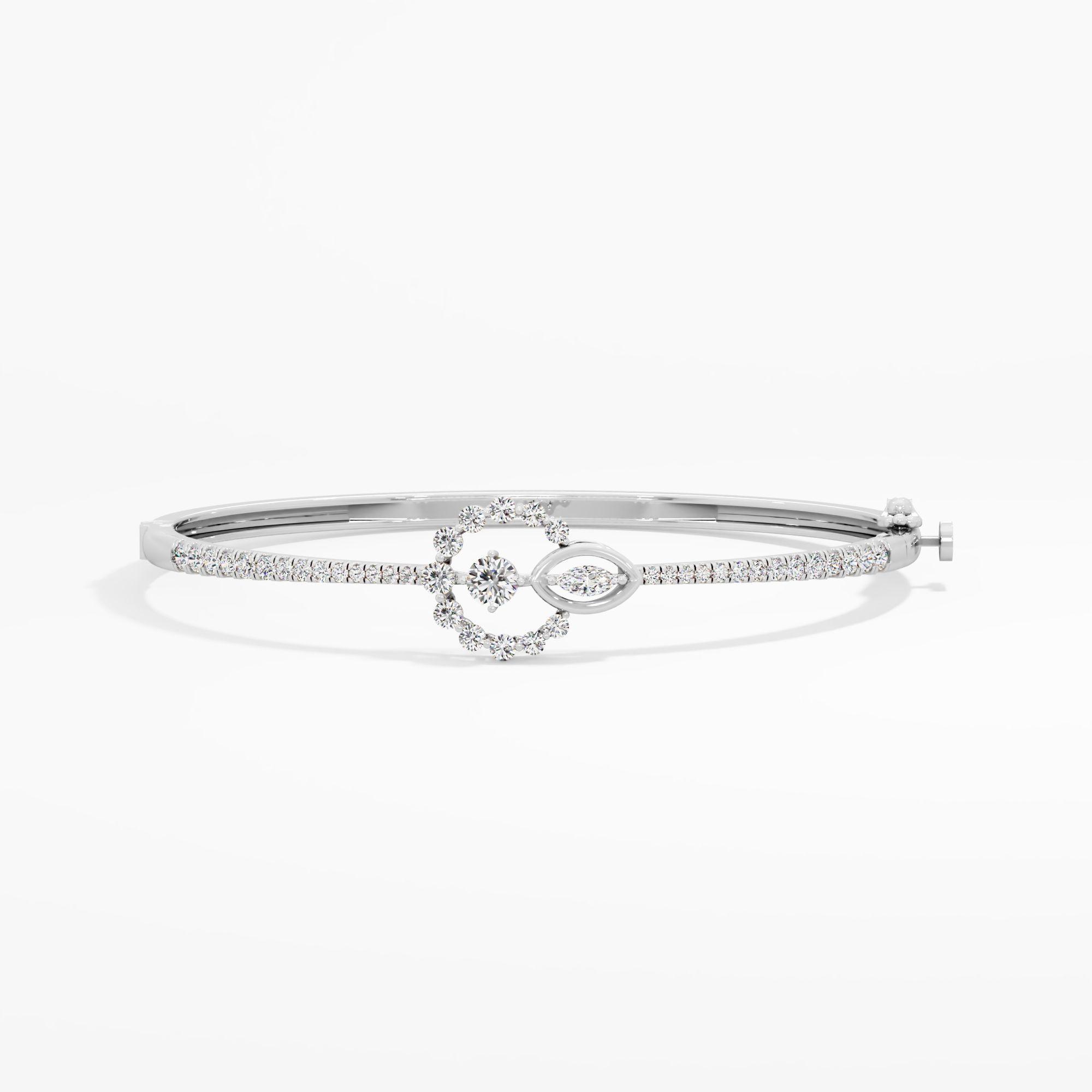 Starlight Orbit Solitaire Daimond Bracelet