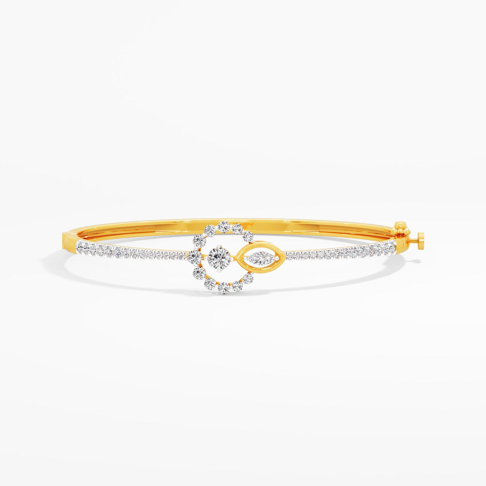 Starlight Orbit Solitaire Daimond Bracelet