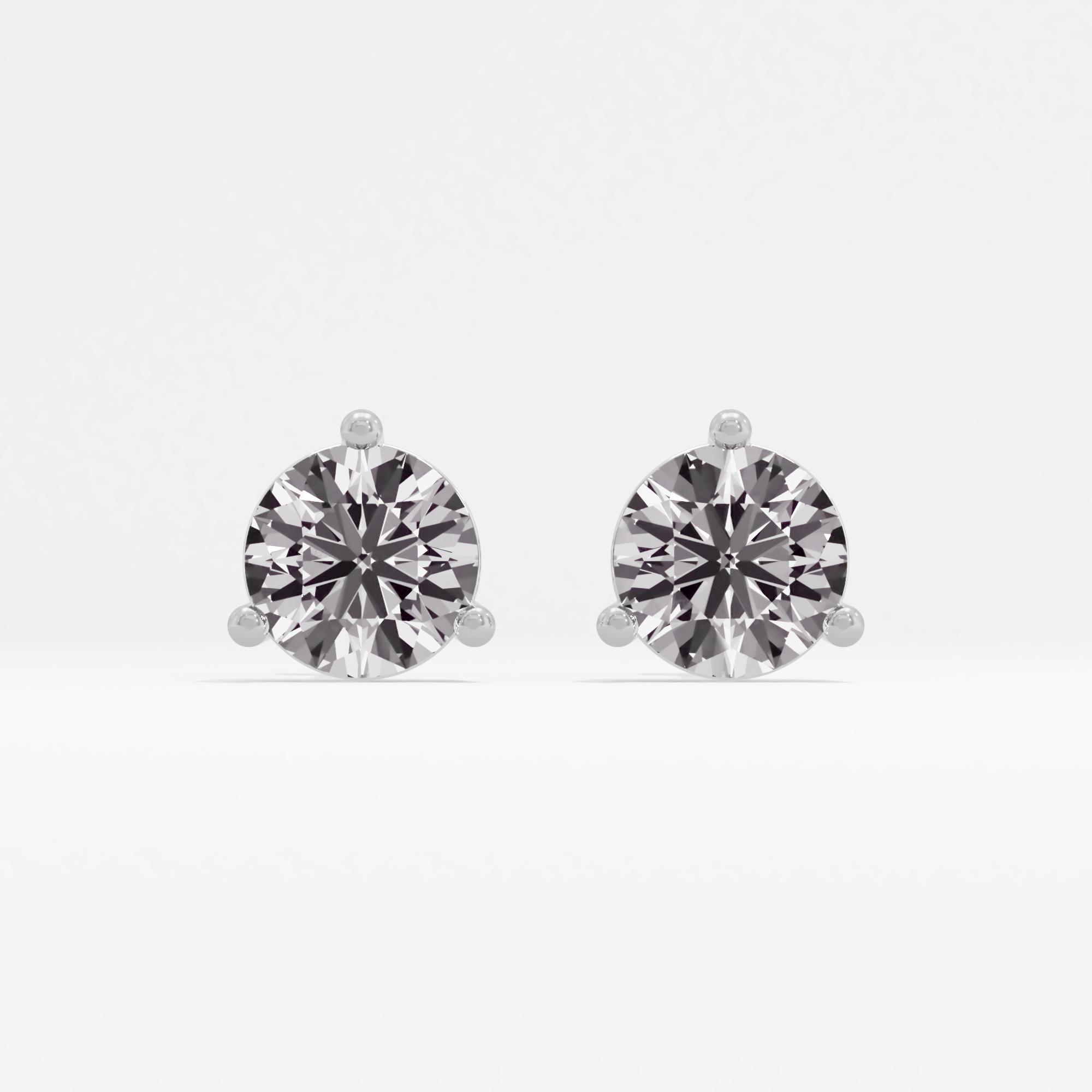 Evelyn Glam Solitaire Stud Earrings
