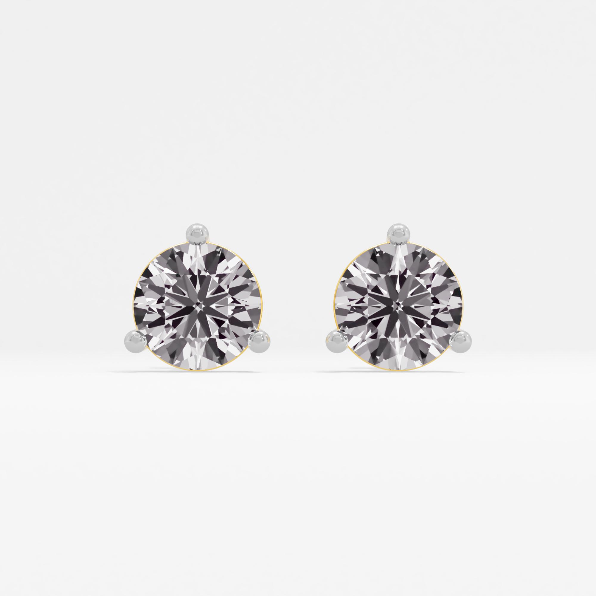 Evelyn Glam Solitaire Stud Earrings