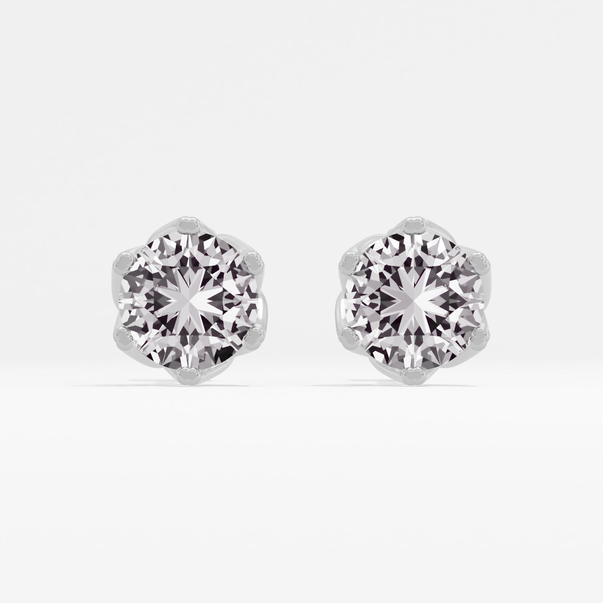 Camilla Bud Solitaire Stud Earrings